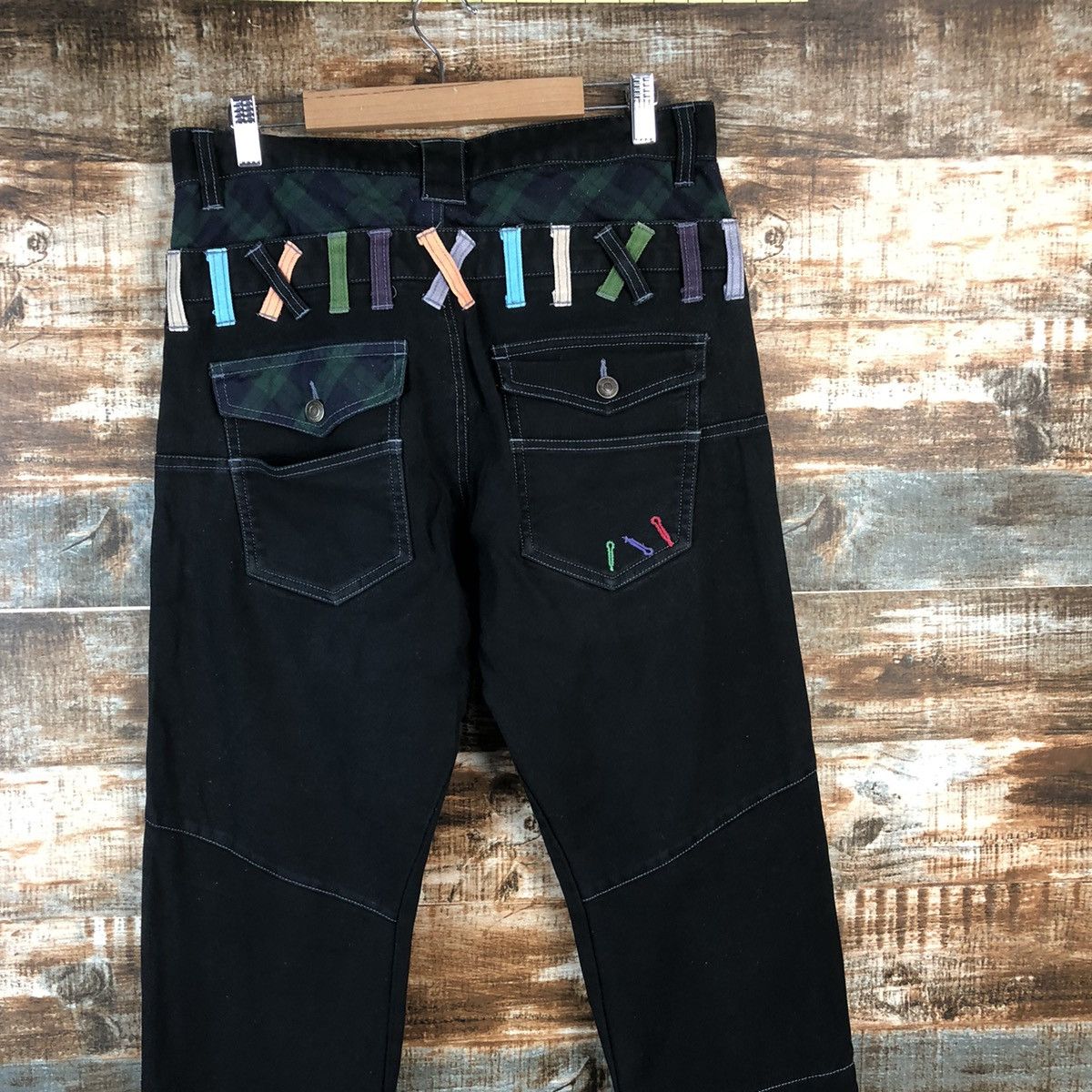 Japanese Brand DL Jungle Strom double waist rapper hip hop Pants #C742 Size US 30 / EU 46 - 12 Thumbnail