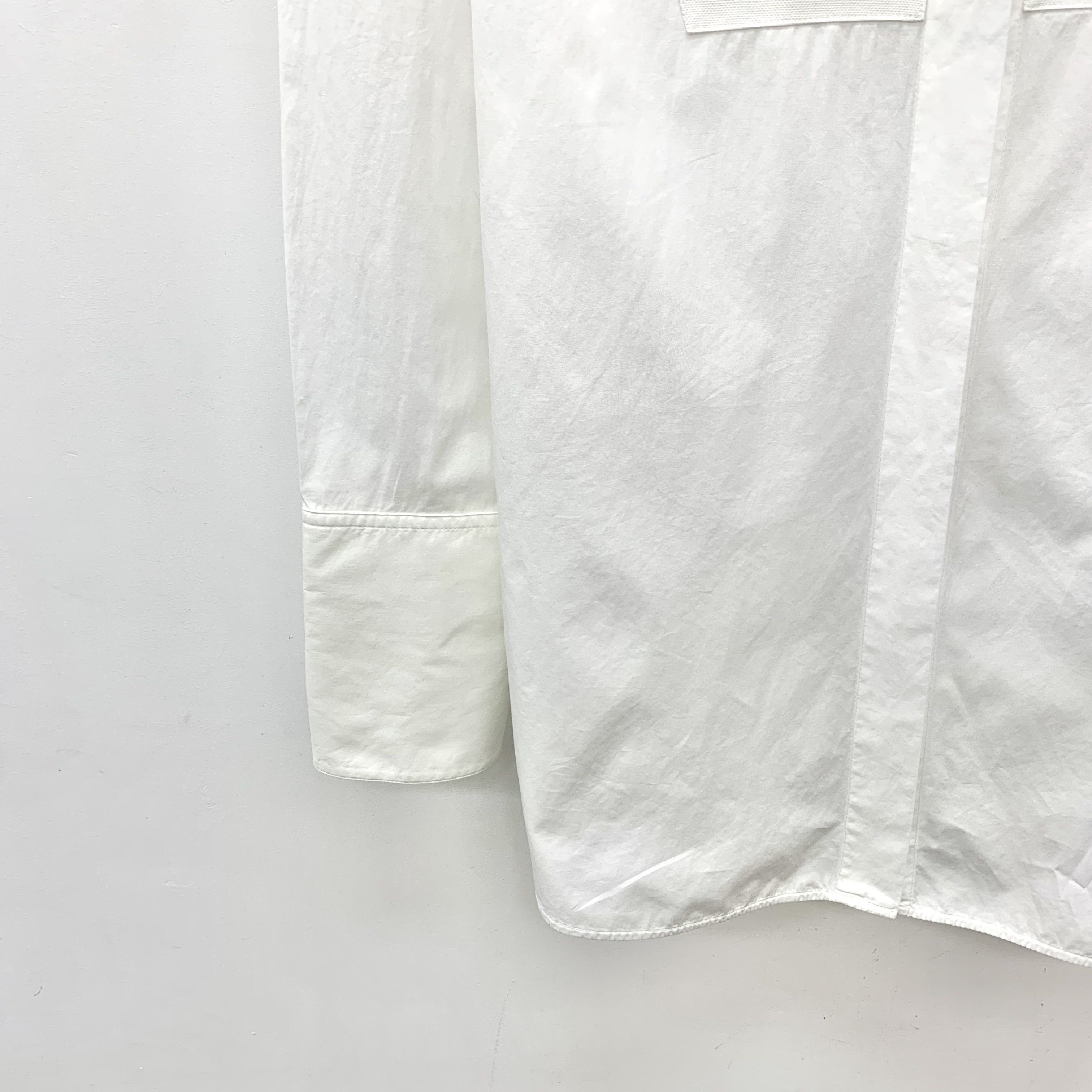 Celine Celine Cotton Shirt White (40) Size S / US 4 / IT 40 - 4 Thumbnail