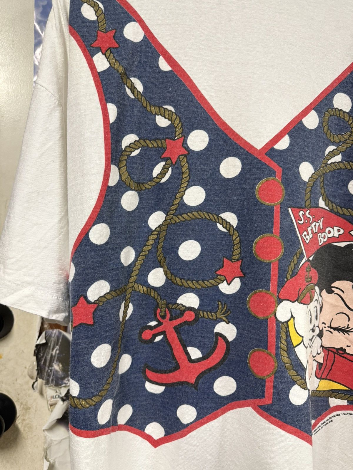 Vintage Vintage 90’s Betty Boop Sailor Tee Shirt 2XL Size US XXL / EU 58 / 5 - 6 Thumbnail