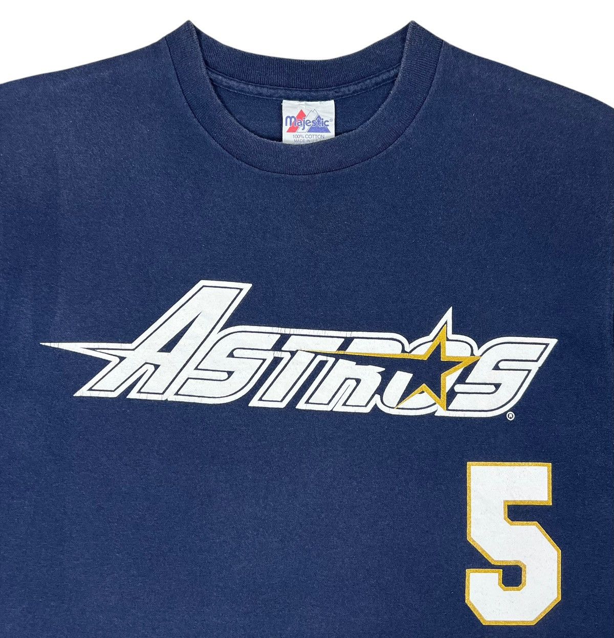 MLB × Majestic × Vintage 90s Vintage MLB Houston Astros Jeff Bagwell tee Size US M / EU 48-50 / 2 - 3 Thumbnail