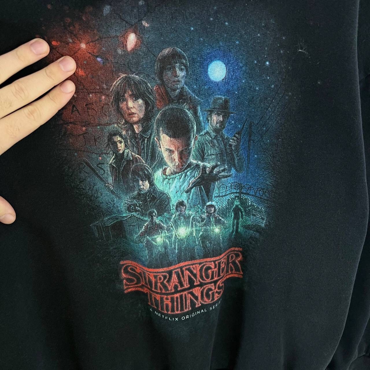 Vintage Stranger Things Hoodie Vintage Big Print Y2k Style Size US S / EU 44-46 / 1 - 3 Thumbnail