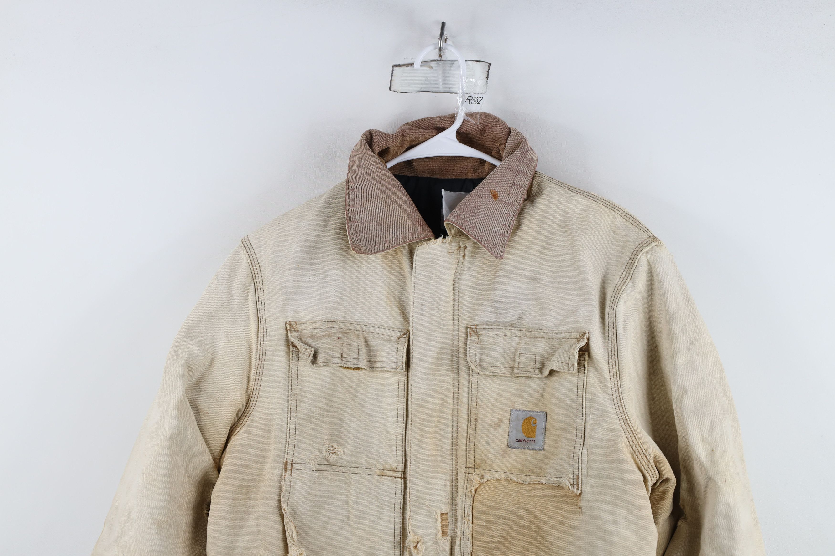 Carhartt Vintage 90s Carhartt Quilted Chore Barn Jacket Duck Brown Size US L / EU 52-54 / 3 - 2 Thumbnail