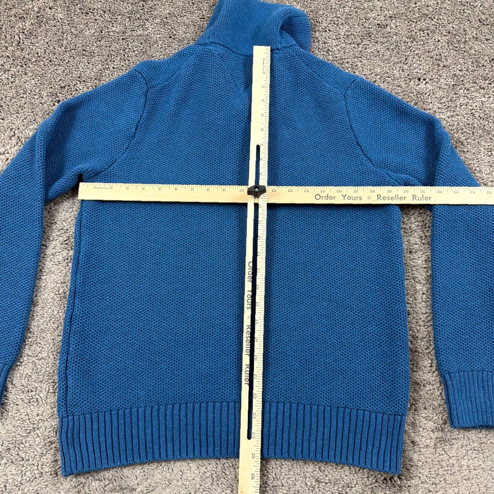 Tommy Hilfiger Tommy Hilfiger Sweater Mens L Blue Knit Merino Wool Pima Cotton Shawl Collar Logo Pullover Casual Size US L / EU 52-54 / 3 - 6 Thumbnail