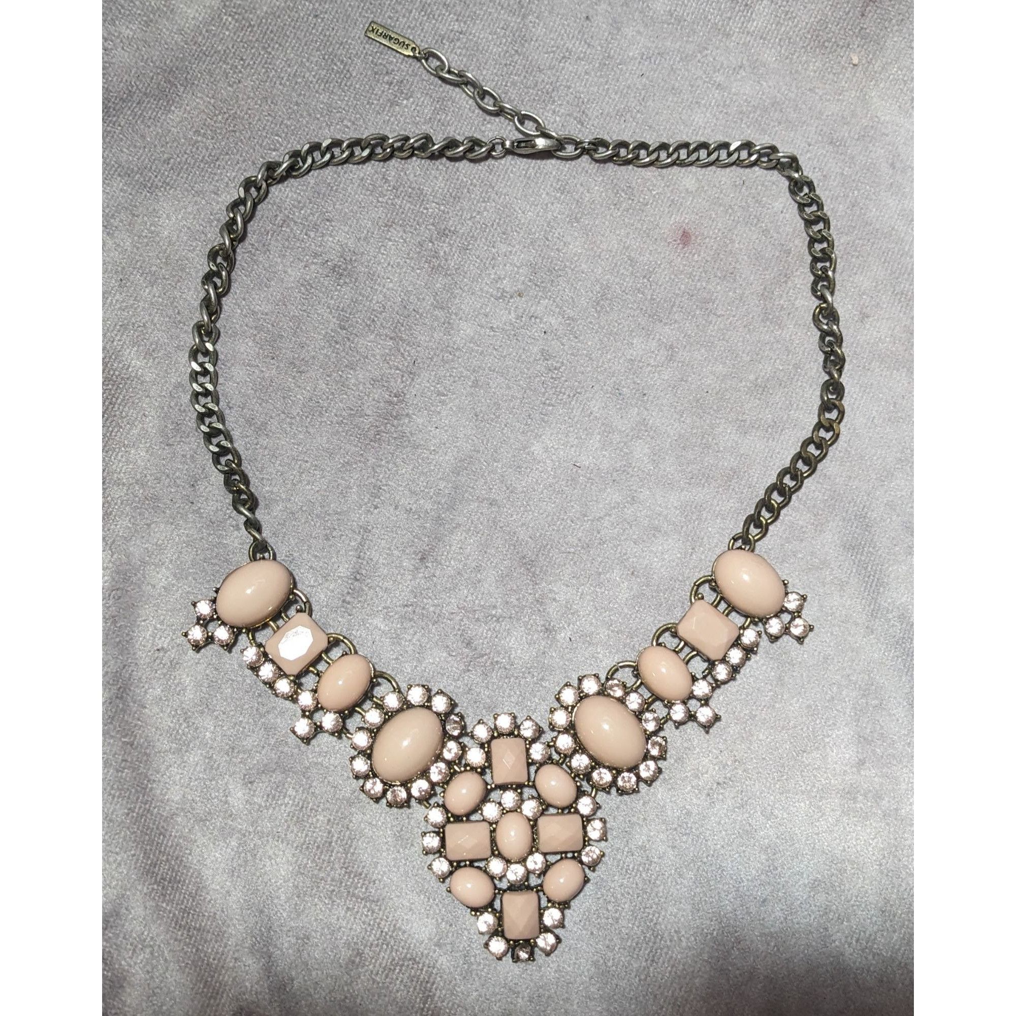 Other Sugarfix Pink Gemmed Statement Necklace Size ONE SIZE - 7 Thumbnail
