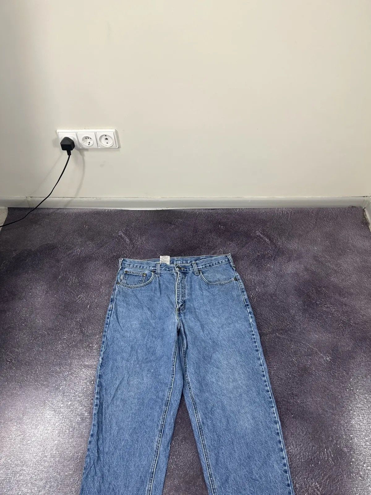 Carhartt Vintage 90s Carhartt Blue USA Work Hype Denim Jeans Size US 36 / EU 52 - 7 Thumbnail