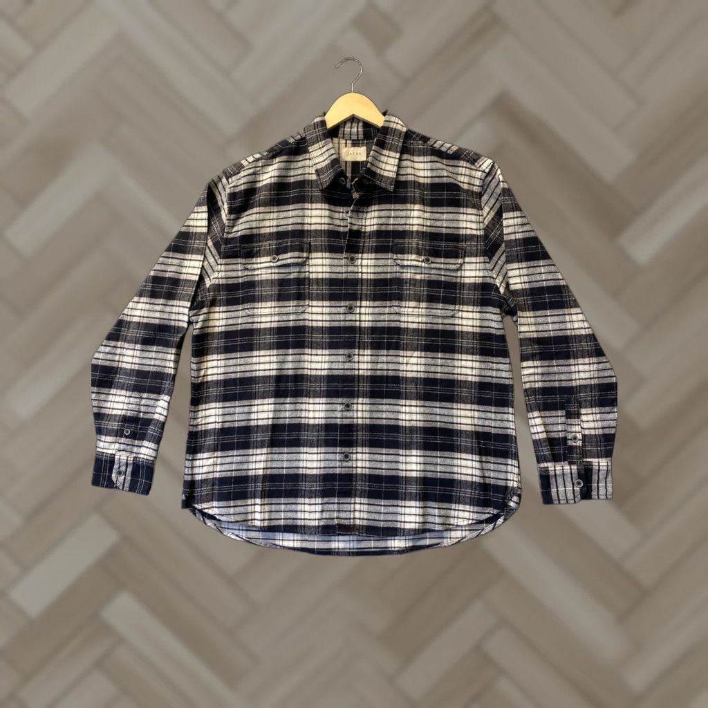 Vintage JACHS Men's Premium Shirt 2XL Cotton Jacket Plaid Pocket Gray Black /145-18 Size US XXL / EU 58 / 5 - 1 Thumbnail