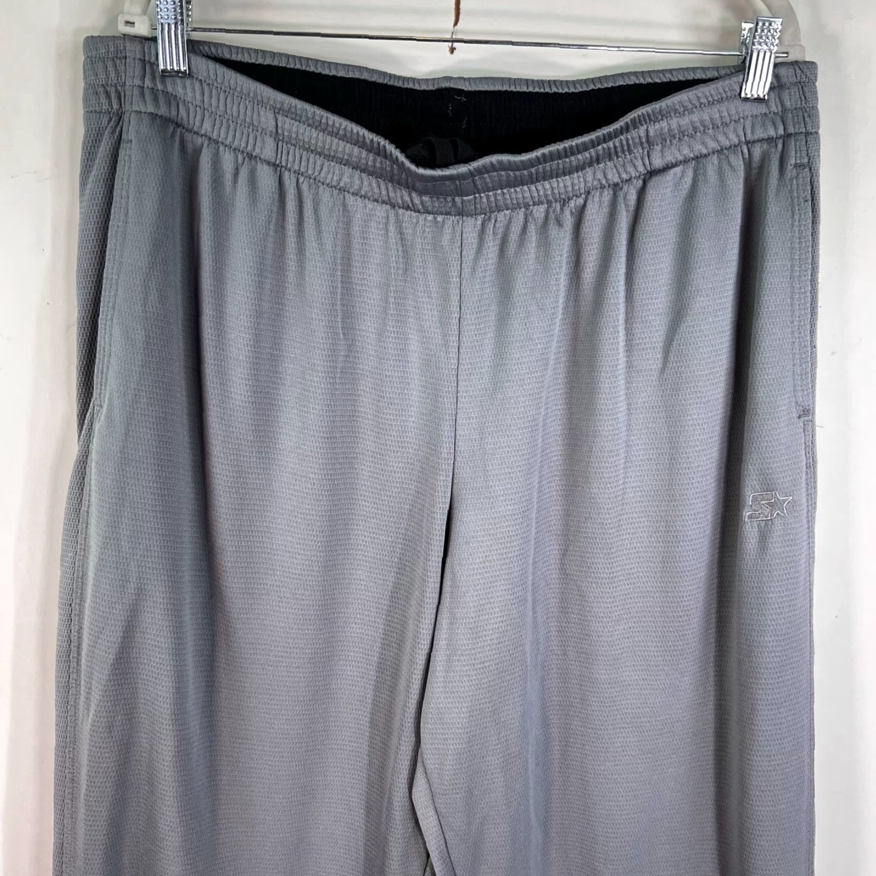 Starter Starter Track Pants Mens XL Gray Pockets Lined 38 X 30 Dri-Star Size US 36 / EU 52 - 2 Thumbnail
