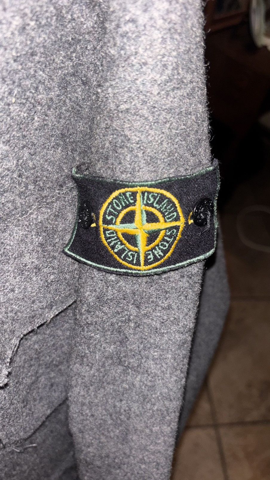 Stone Island Vintage 1990s Stone Island Wool Hooded Jacket Size US L / EU 52-54 / 3 - 2 Thumbnail