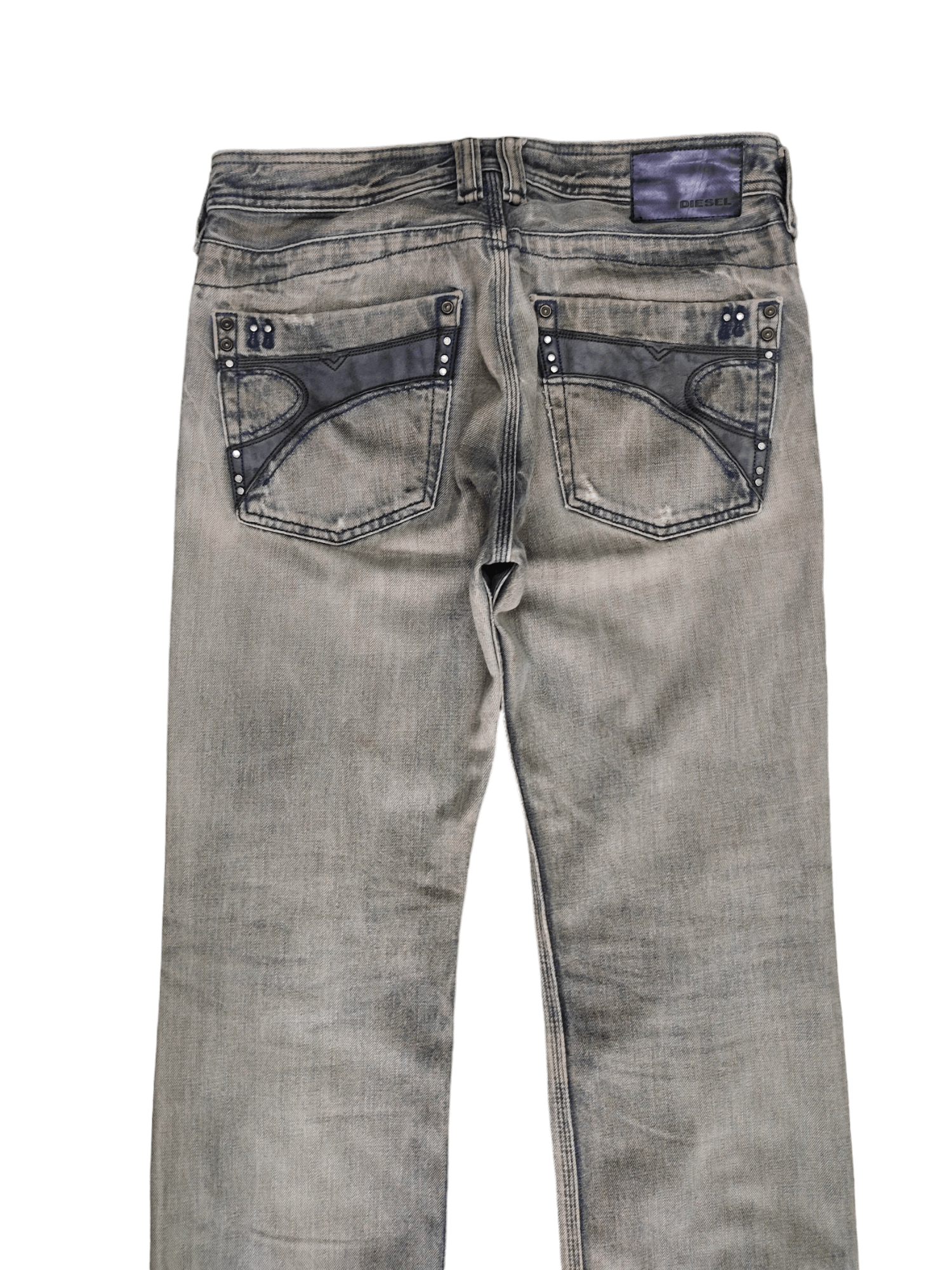 Diesel Vintage Y2k Diesel Timmen Distress Faded Denim Jeans Size US 31 - 11 Thumbnail