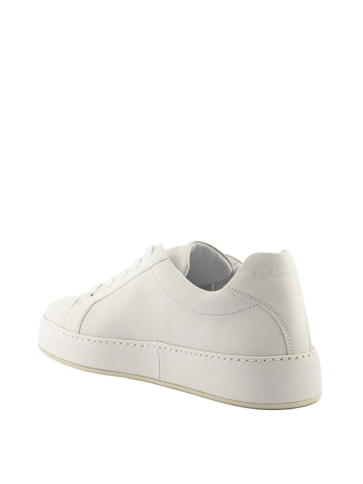 Loro Piana o1srvl11e0825 Low-Top Sneakers in White Size US 7 / IT 37 - 3 Thumbnail