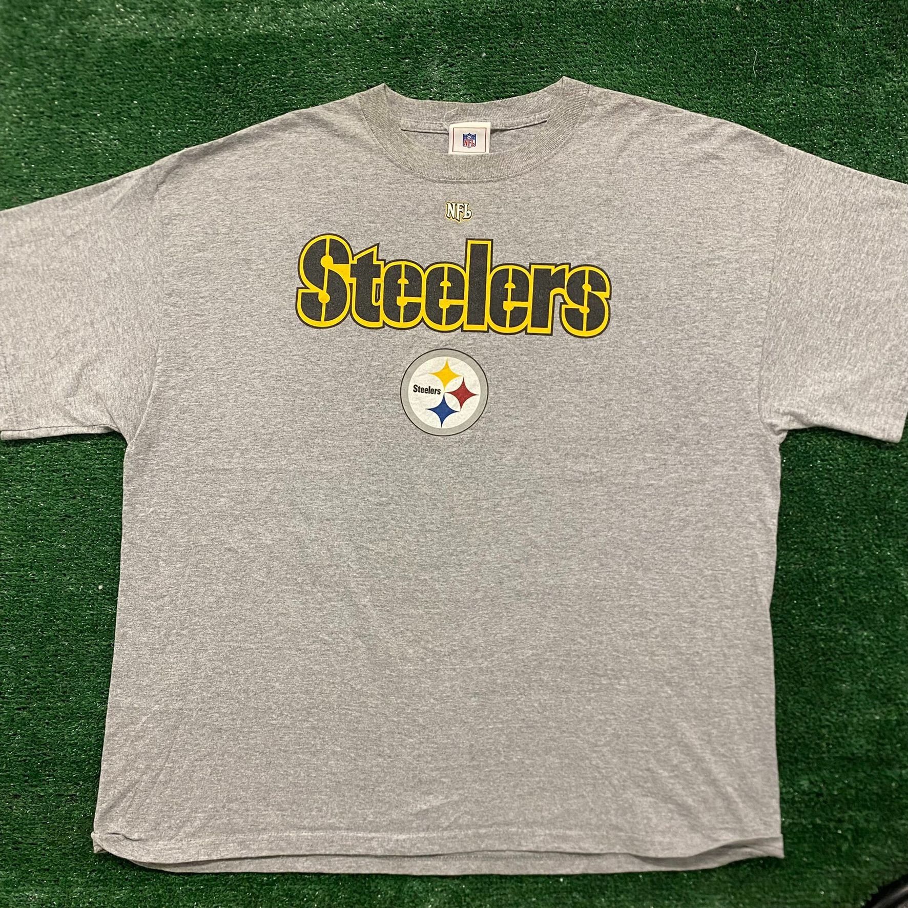 NFL Vintage Y2K Pittsburgh Steelers T-Shirt Gray Logo NFL Footba Size US XL / EU 56 / 4 - 1 Thumbnail