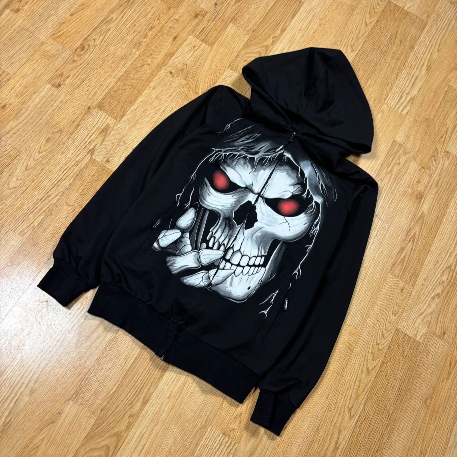 Japanese Brand Horry Skull Hoodie y2k S Size US S / EU 44-46 / 1 - 2 Thumbnail
