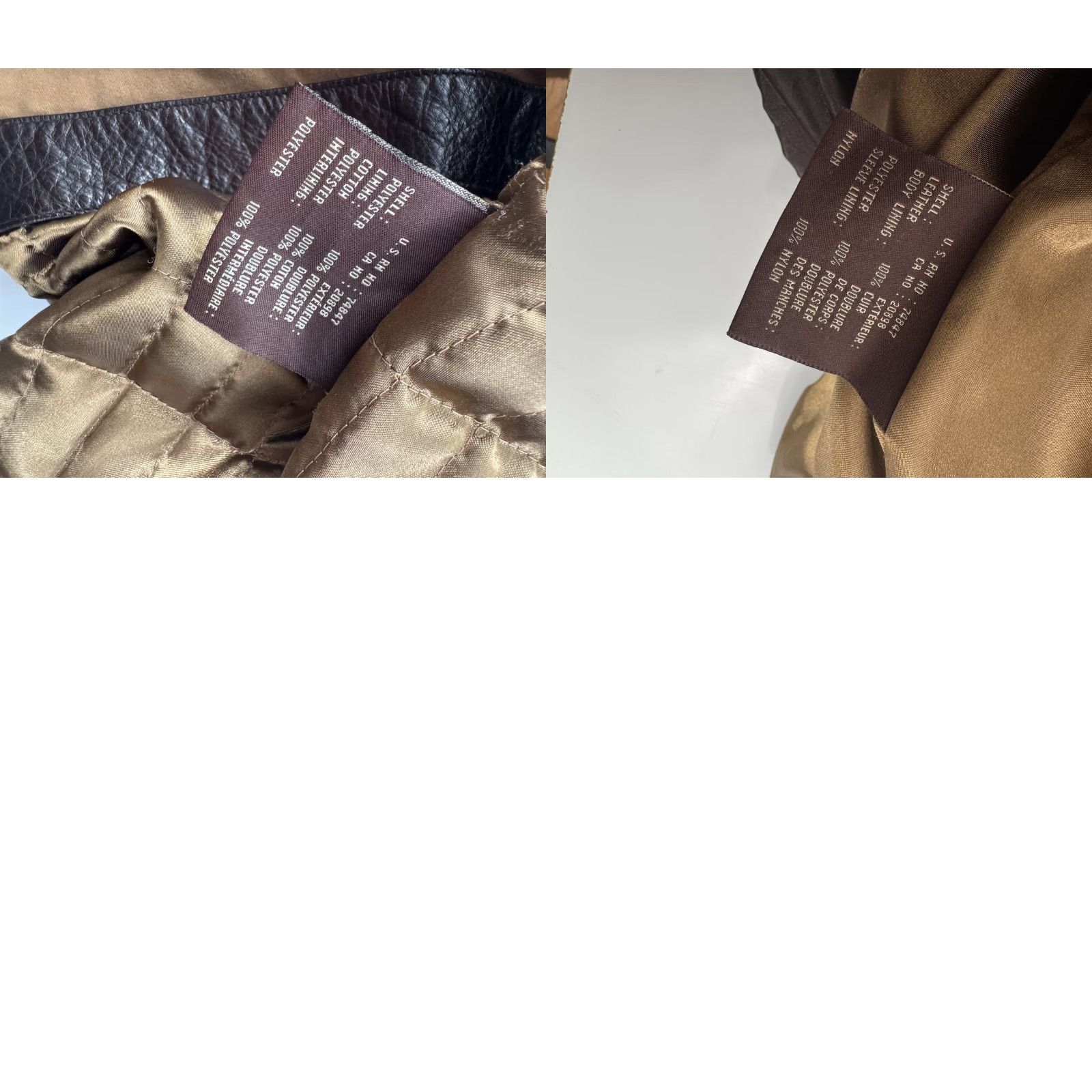 Vintage MARC New York Heavy LEATHER Removable Liner Bomber Jacket Mens XL Brown City Brand Shirt Size US XL / EU 56 / 4 - 8 Thumbnail