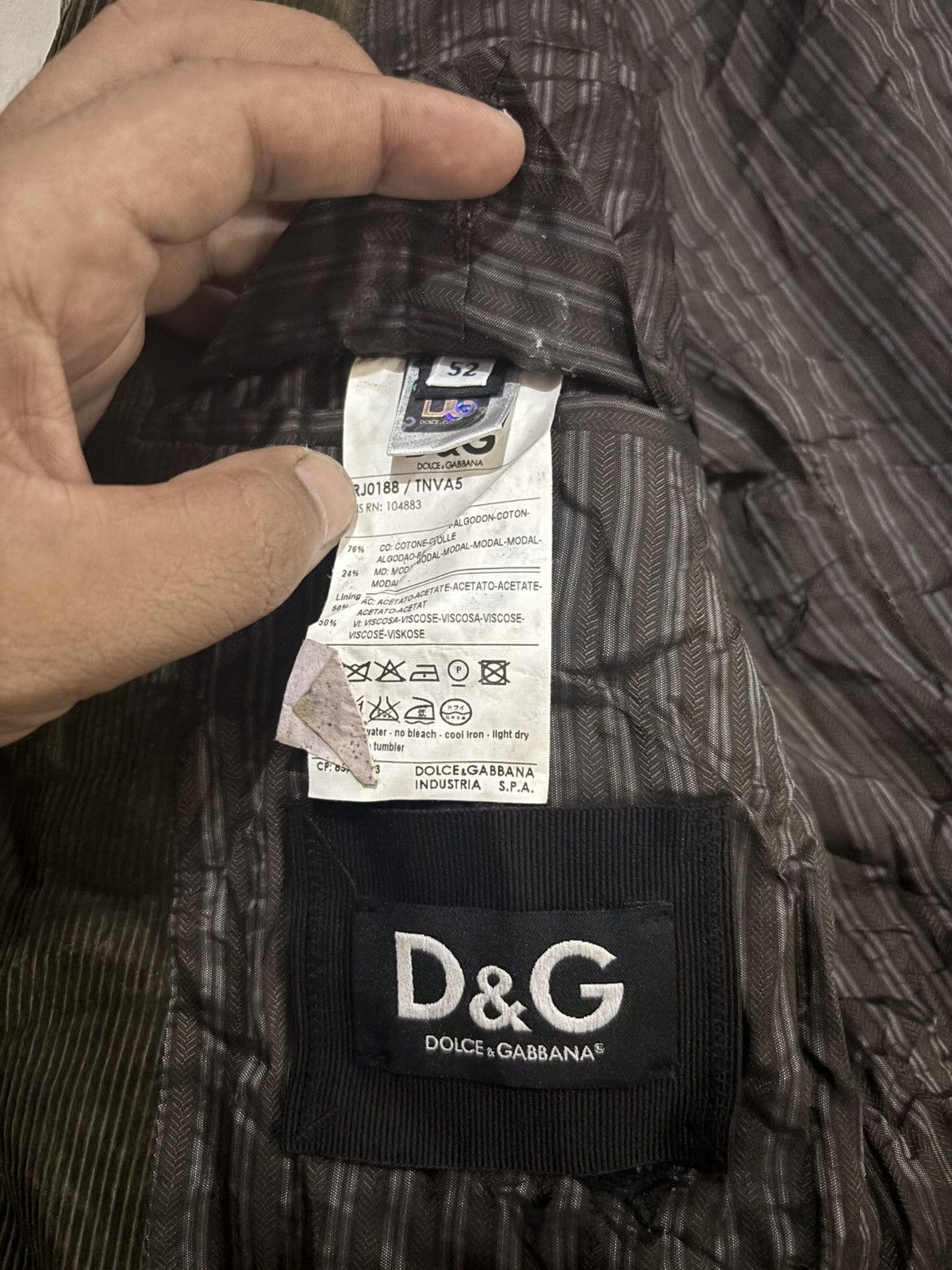 Dolce & Gabbana Corduroy Blazzer Dolce&Gabbana 🔥 Size 52S - 5 Thumbnail