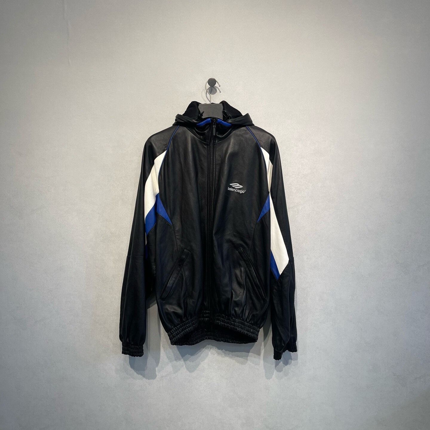 Balenciaga balenciaga color block logo embroidered leather jacket Size US M / EU 48-50 / 2 - 1 Thumbnail