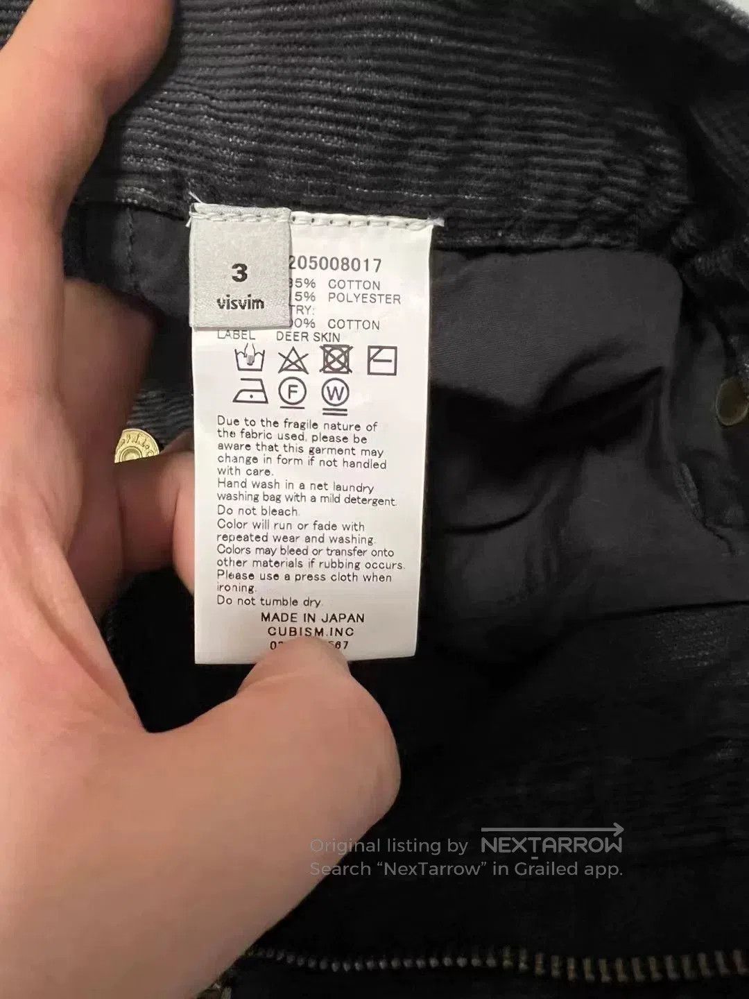 Visvim VISVIM 17AW FLUXUS 03 SLUB Cord Pants. Size US 28 / EU 44 - 6 Thumbnail