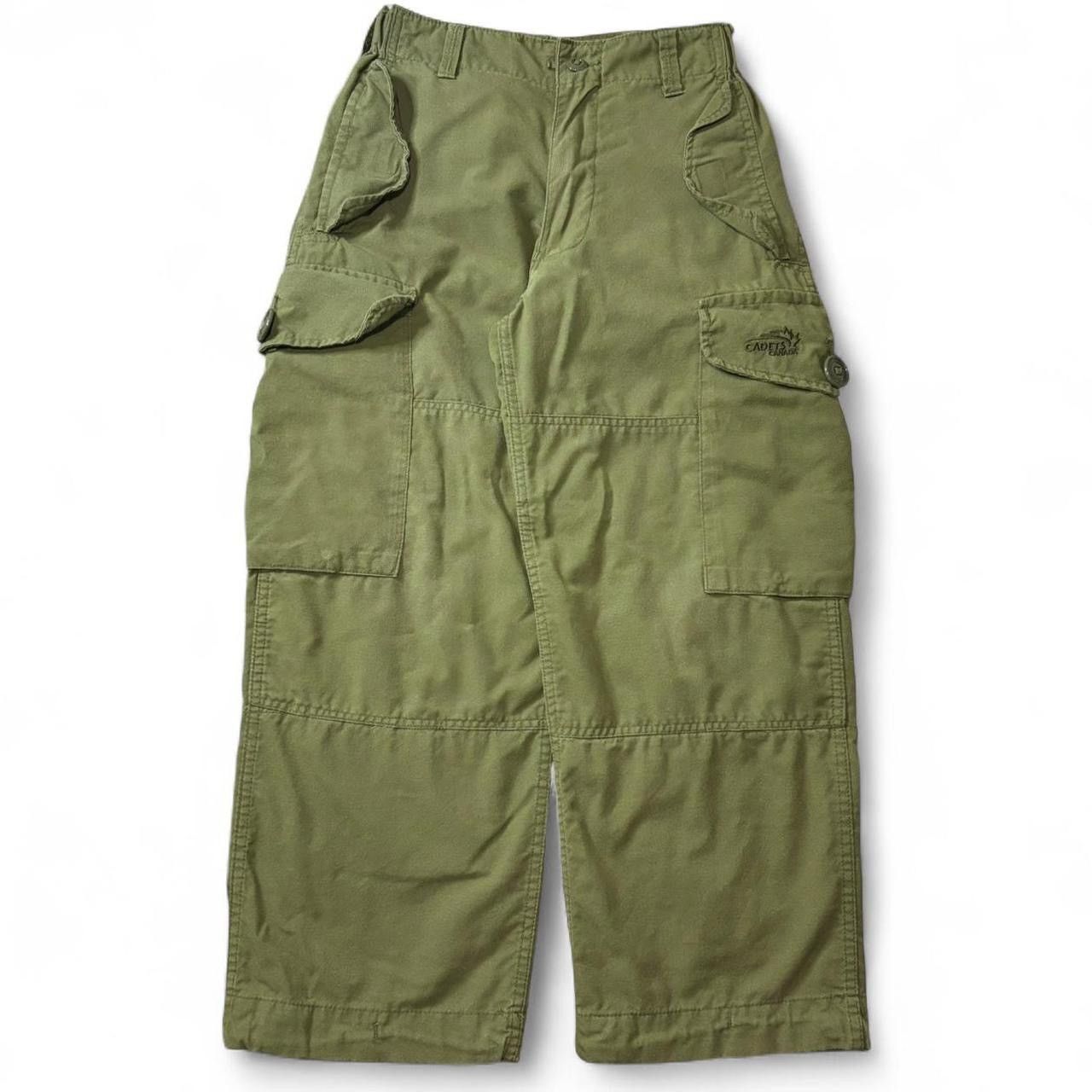 Vintage Vintage Khaki Green Cadets Military Field Cargo Pants 25x25 Size 25" / US 0 / IT 36 - 1 Thumbnail