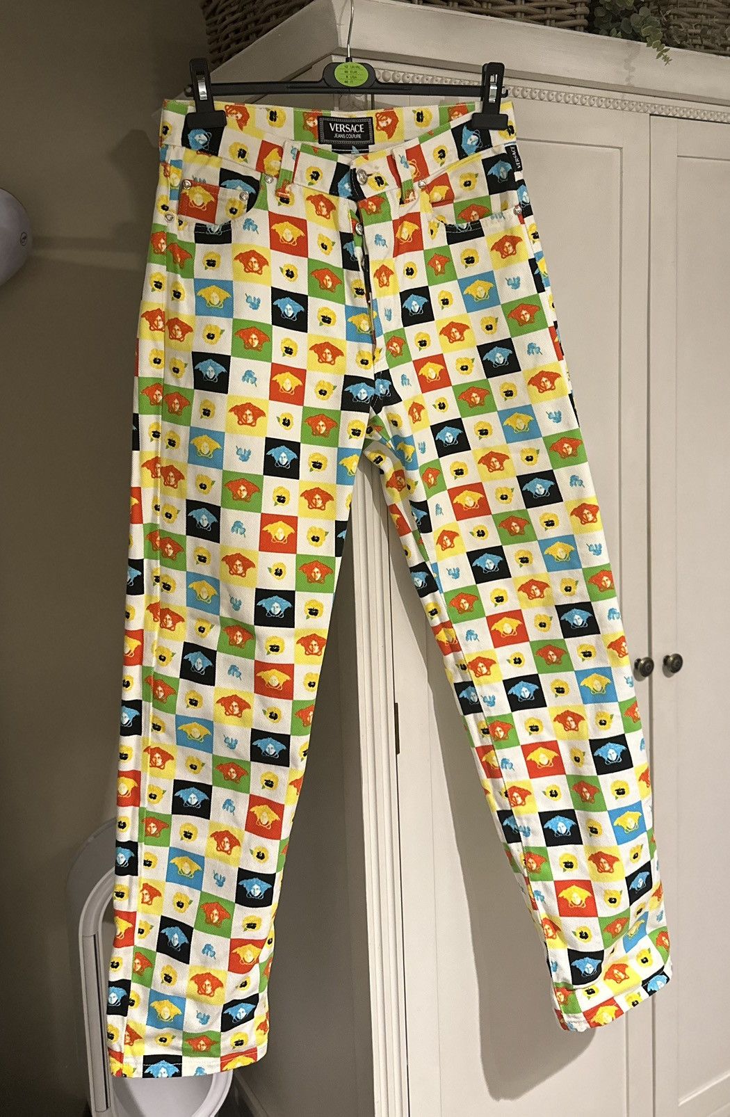 Versace Jeans Couture Vintage 90s Versace Jeans Couture Medusa Print Pants Size US 32 / EU 48 - 1 Thumbnail