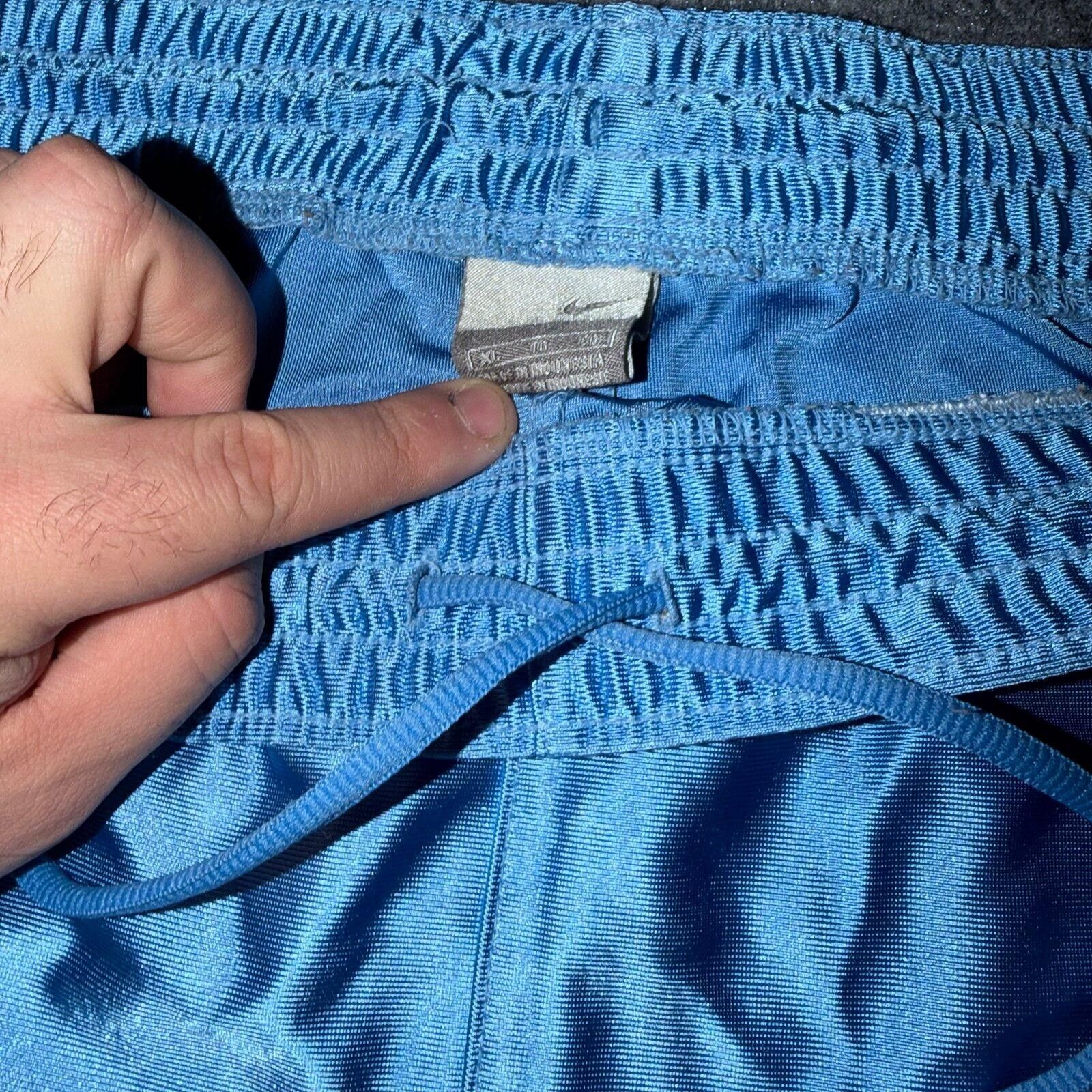 Nike Nike Grey Tag Baby Blue Dazzle Shorts Mens XL Vtg y2k 90s Size US 36 / EU 52 - 2 Thumbnail