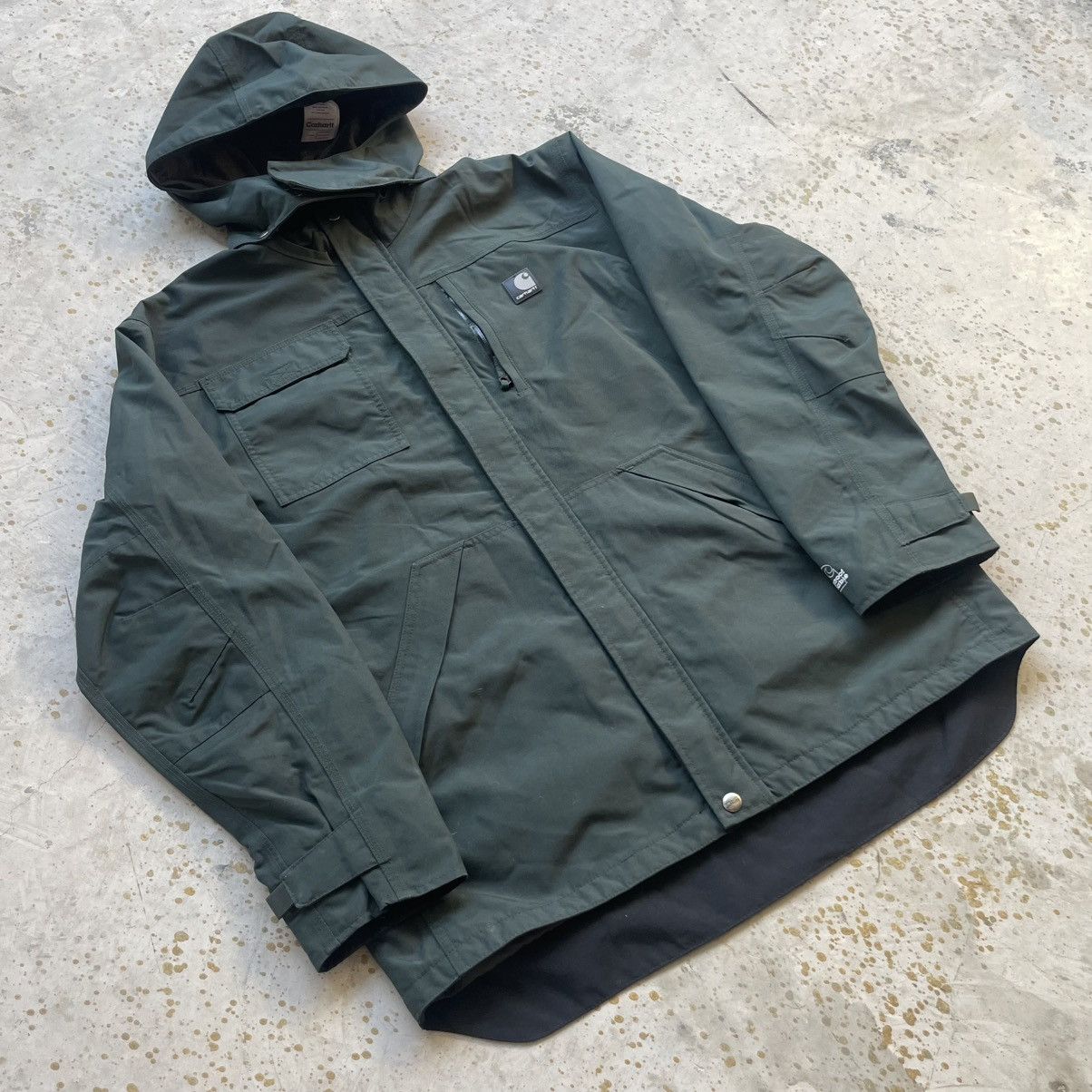 Vintage green Carhartt weather jacket