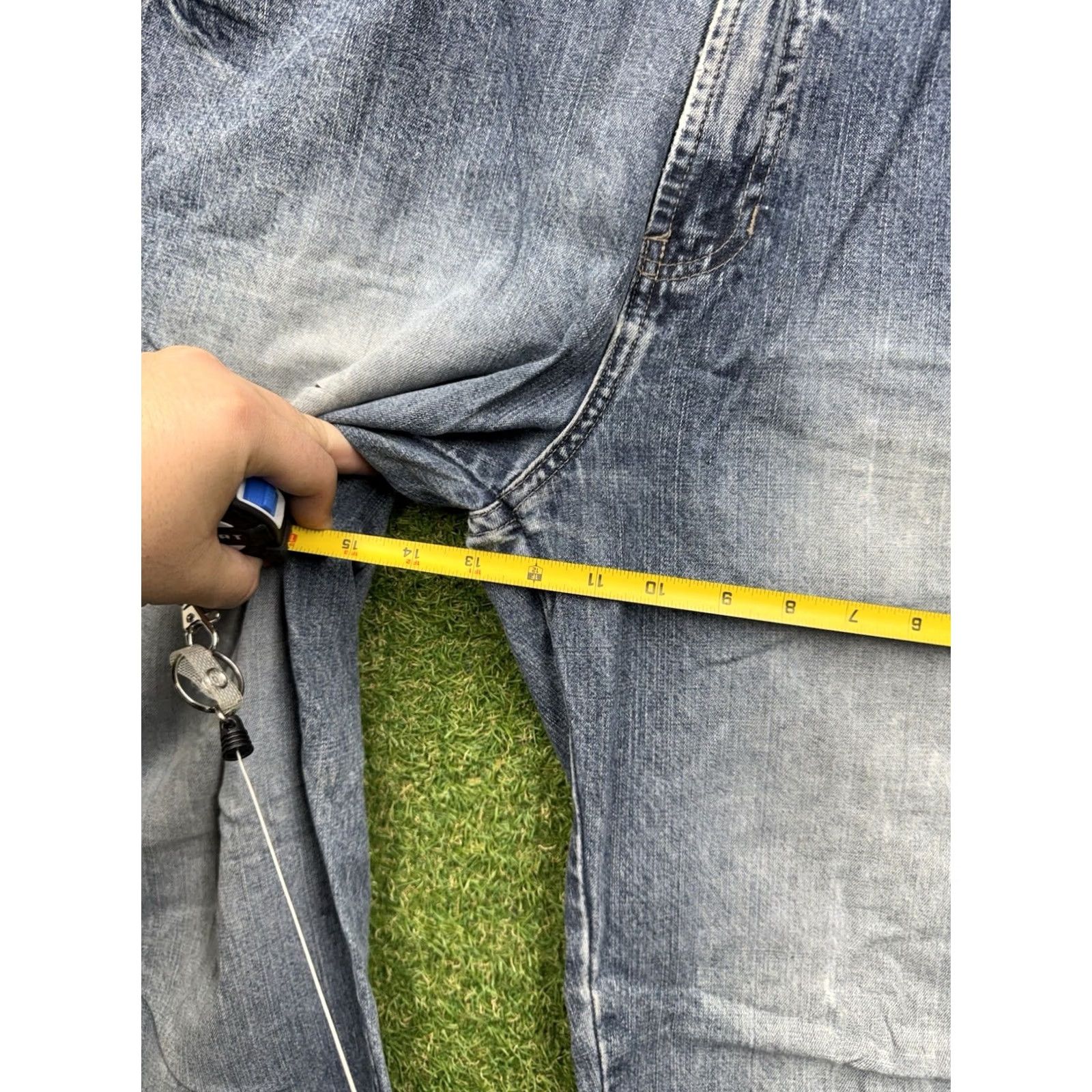 Old Navy VINTAGE Old Navy Jeans Mens 34 Long Painter Carpenter Denim Straight Leg 90s Grunge Hip Hop Blue 5-Pocket Mens Jeans Size US 34 / EU 50 - 5 Thumbnail