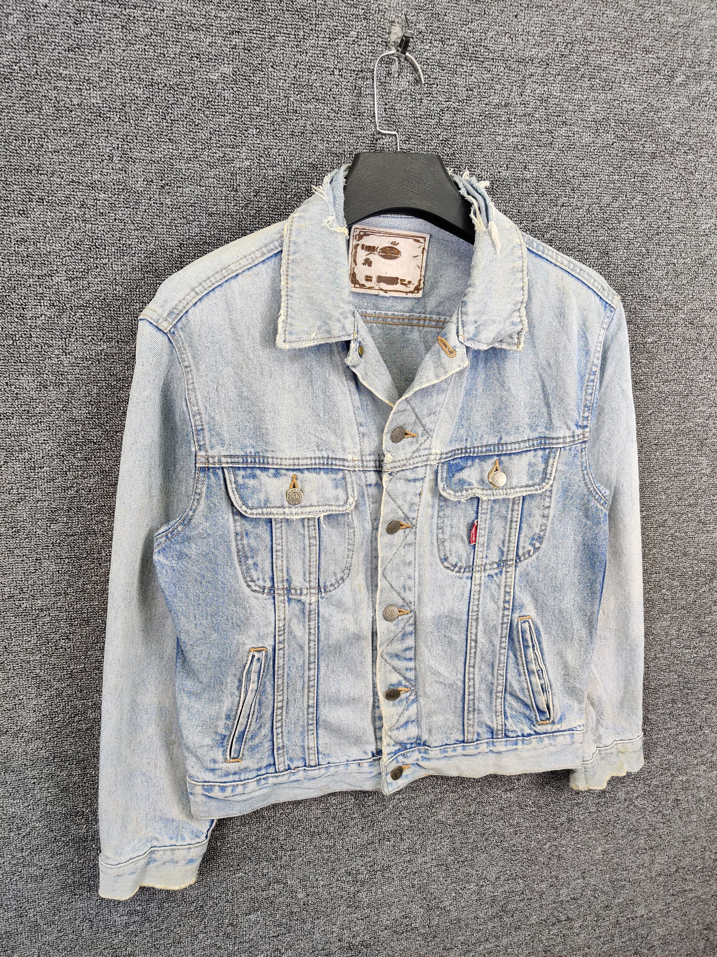 Japanese Brand Vintage G.L Heart Distressed Trucker Denim Jacket Size US M / EU 48-50 / 2 - 4 Thumbnail