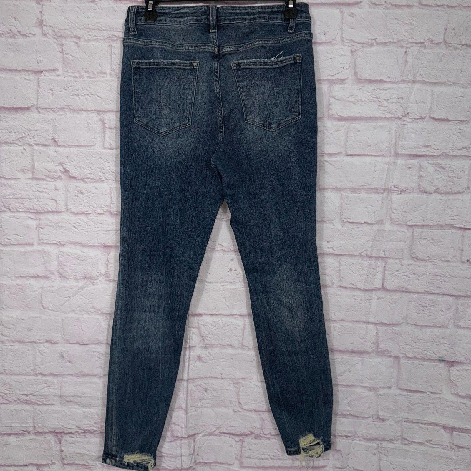 Other Vervet Blue Size 29 Crossover Distressed Skinny Jeans Size 29" - 8 Thumbnail