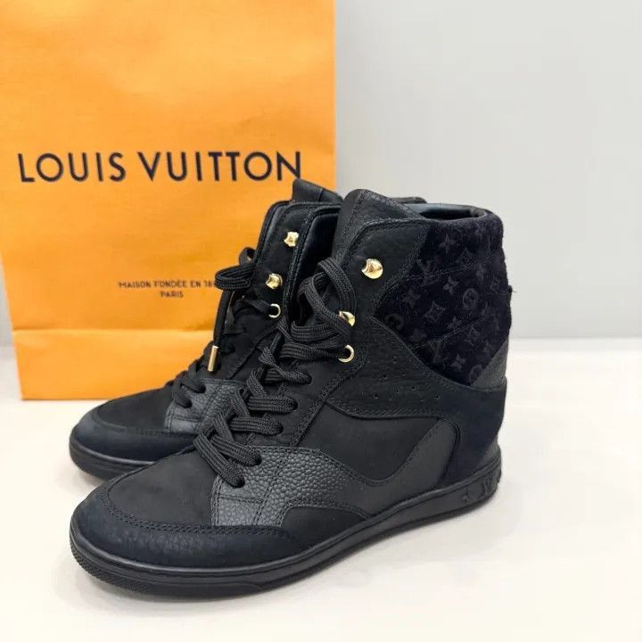 Louis Vuitton Louis Vuitton High-Top Casual Sneakers in Black -2508 Size US 5.5 / EU 38 - 3 Thumbnail