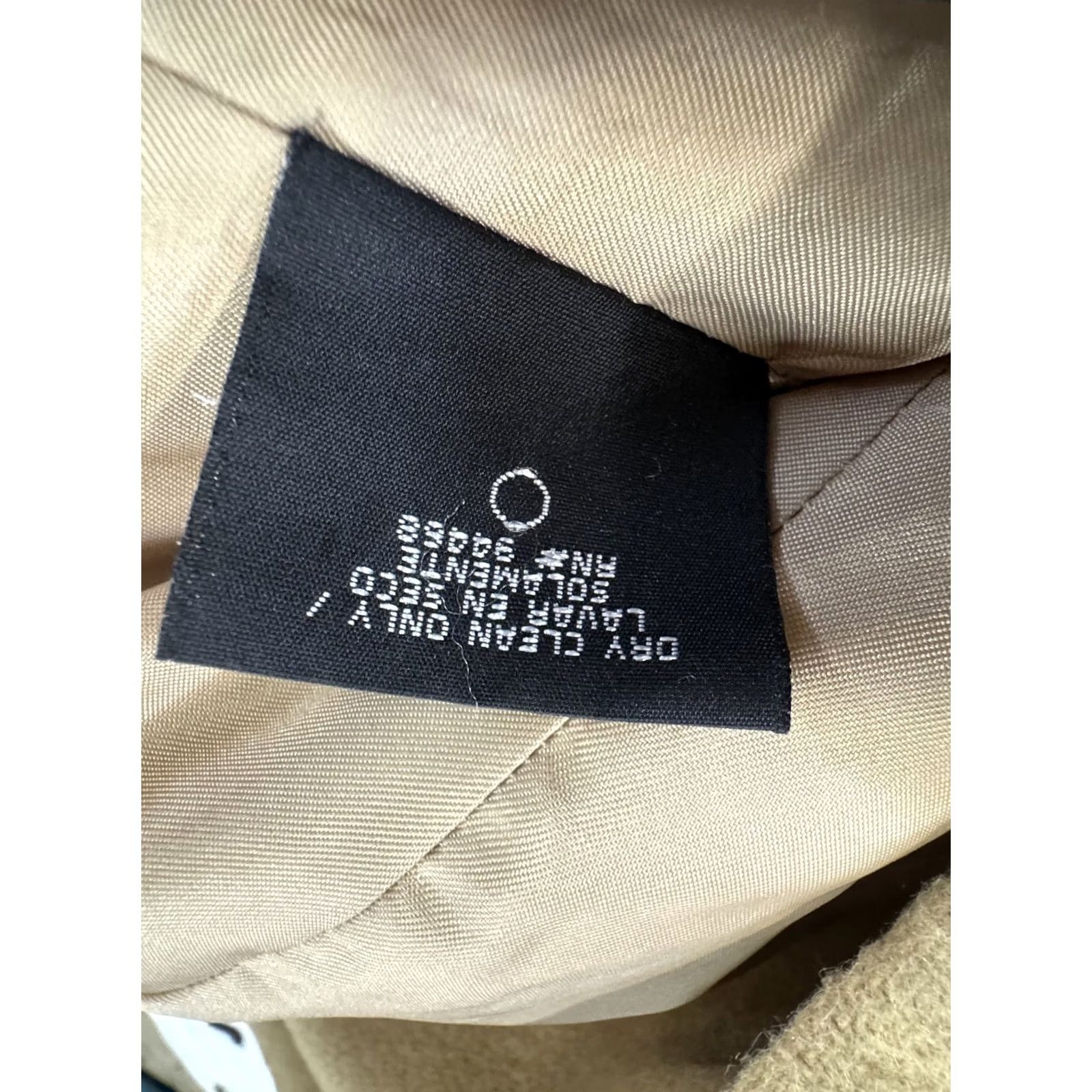 Vintage Braetan Women's S Small Coat Jacket Wool Blend Faux Fur Collar Tan Camel Dry Clean Size S / US 4 / IT 40 - 5 Thumbnail