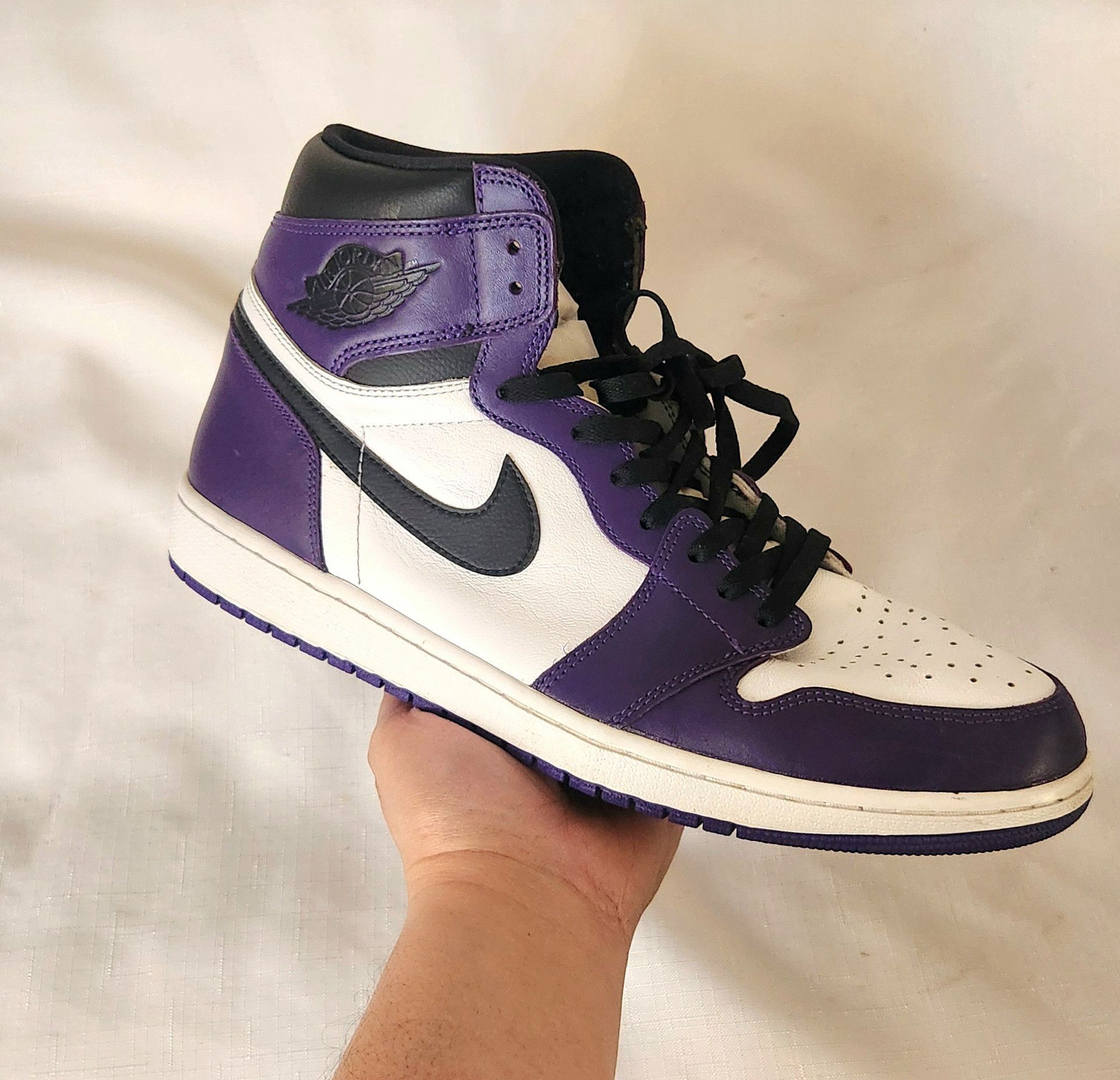 Nike Jordan 1 Retro OG High Court Purple 2.0 Nike Sz 14 sneakers Size US 14 / EU 47 - 2 Thumbnail