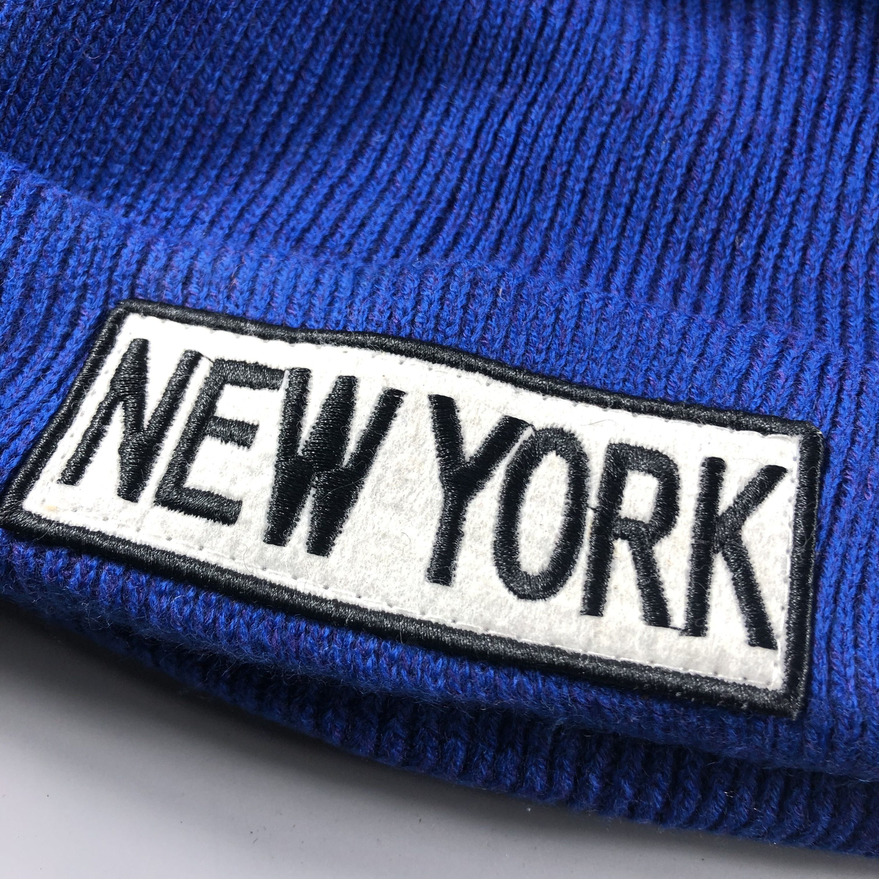 Vintage New York Minimalist Beanie Snow Hat Snow Cap -D044 Size ONE SIZE - 4 Thumbnail