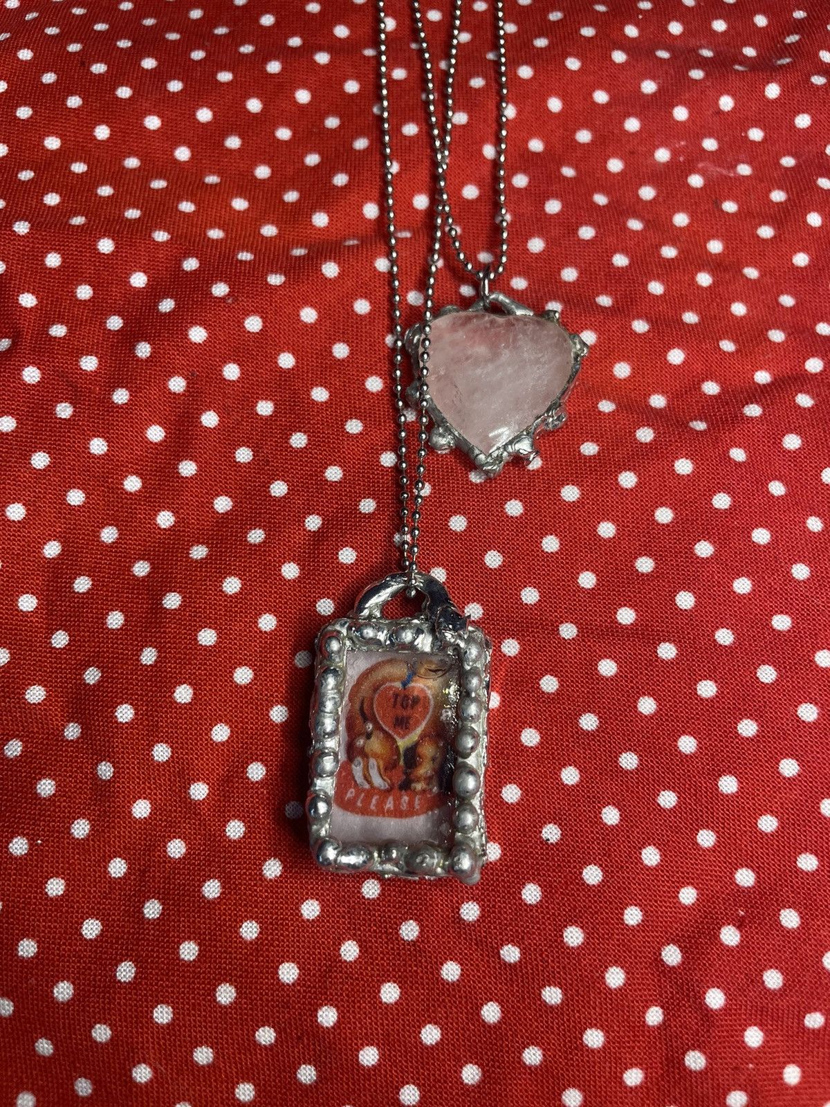 Handmade custom soldered dog pendant Size ONE SIZE - 1 Thumbnail
