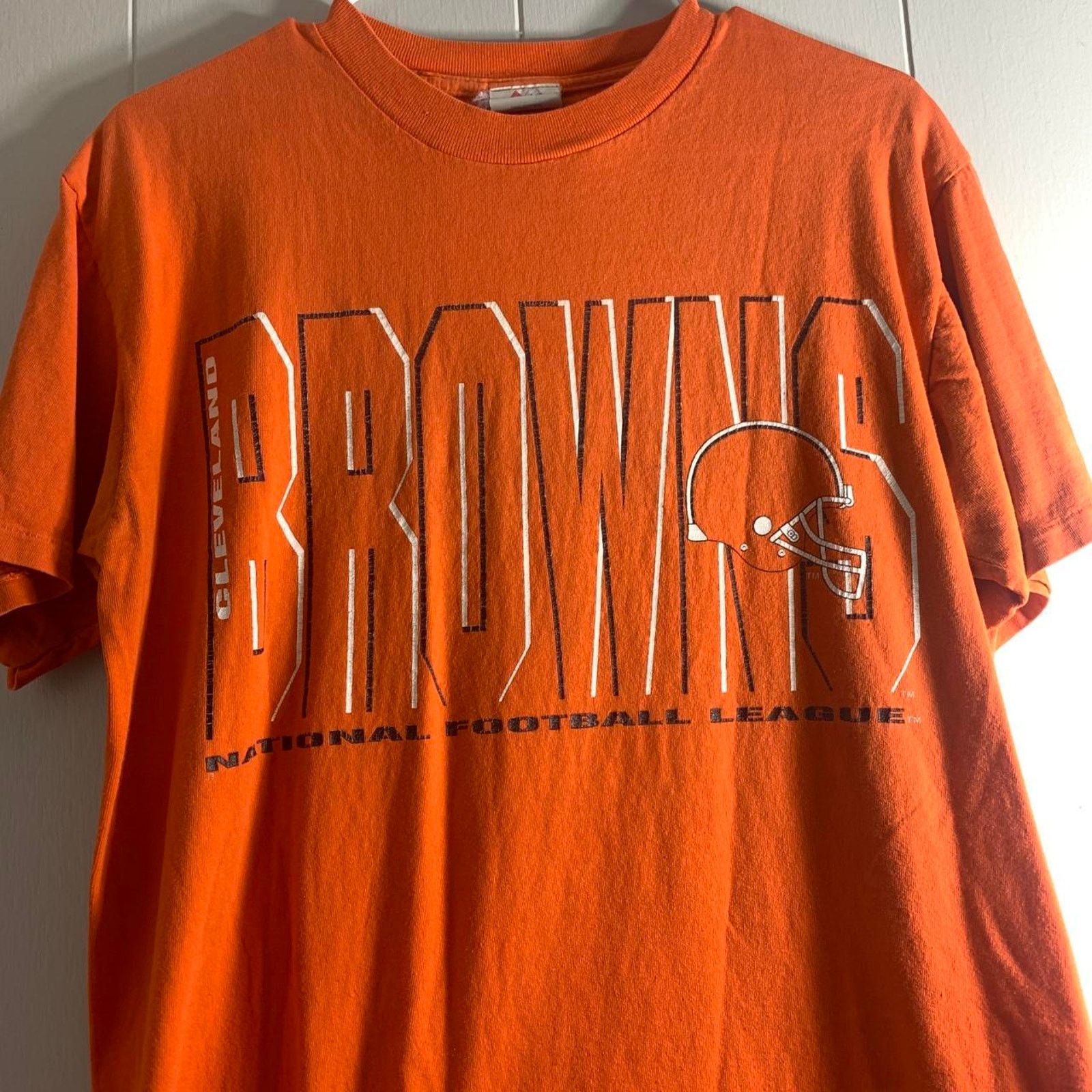 NFL vintage 90s NFL CLEVELAND BROWNS single stitch tee shirt M Size US M / EU 48-50 / 2 - 3 Thumbnail