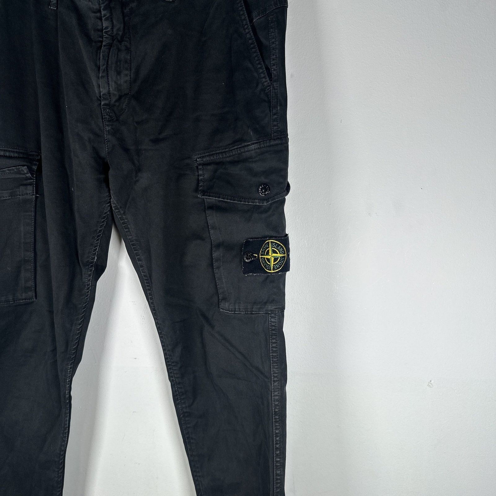 Stone Island Stone Island Black Logo Patch Pants Size US 32 / EU 48 - 4 Thumbnail