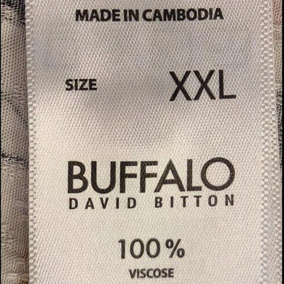 Buffalo David Bitton BUFFALO Size 2XL Blouse White Floral Shirt Tie Front Size XXL / US 16-18 / IT 52-54 - 3 Thumbnail