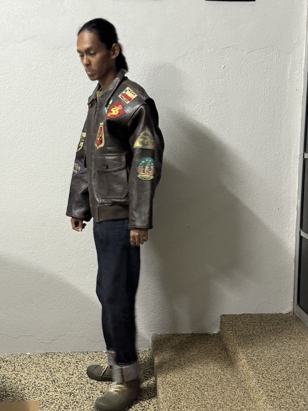 Avirex Vintage Avirex Leather Jacket Top Gun Maverick Full Patches Size US S / EU 44-46 / 1 - 25 Thumbnail