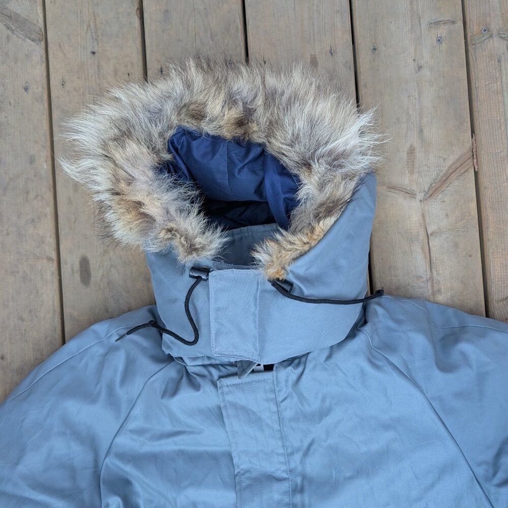 Other Vintage Snow Goose Parka Jacket Men 40 Blue Zip-Up Faux Fur Size US XXS / EU 40 - 2 Thumbnail