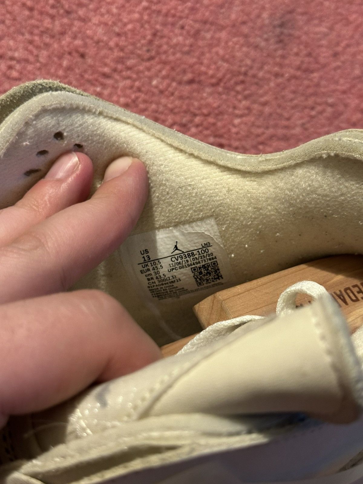 Jordan Brand × Off-White Off White x Air Jordan 4 Retro SP Sail Womens Size US 11.5 / EU 44-45 - 14 Thumbnail
