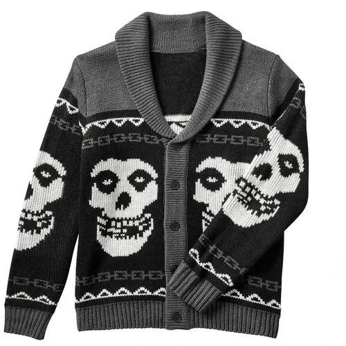 Japanese Brand × Vintage Gothic Ghost Pattern Sweater Knit Top Loose Long Size US M / EU 48-50 / 2 - 3 Thumbnail