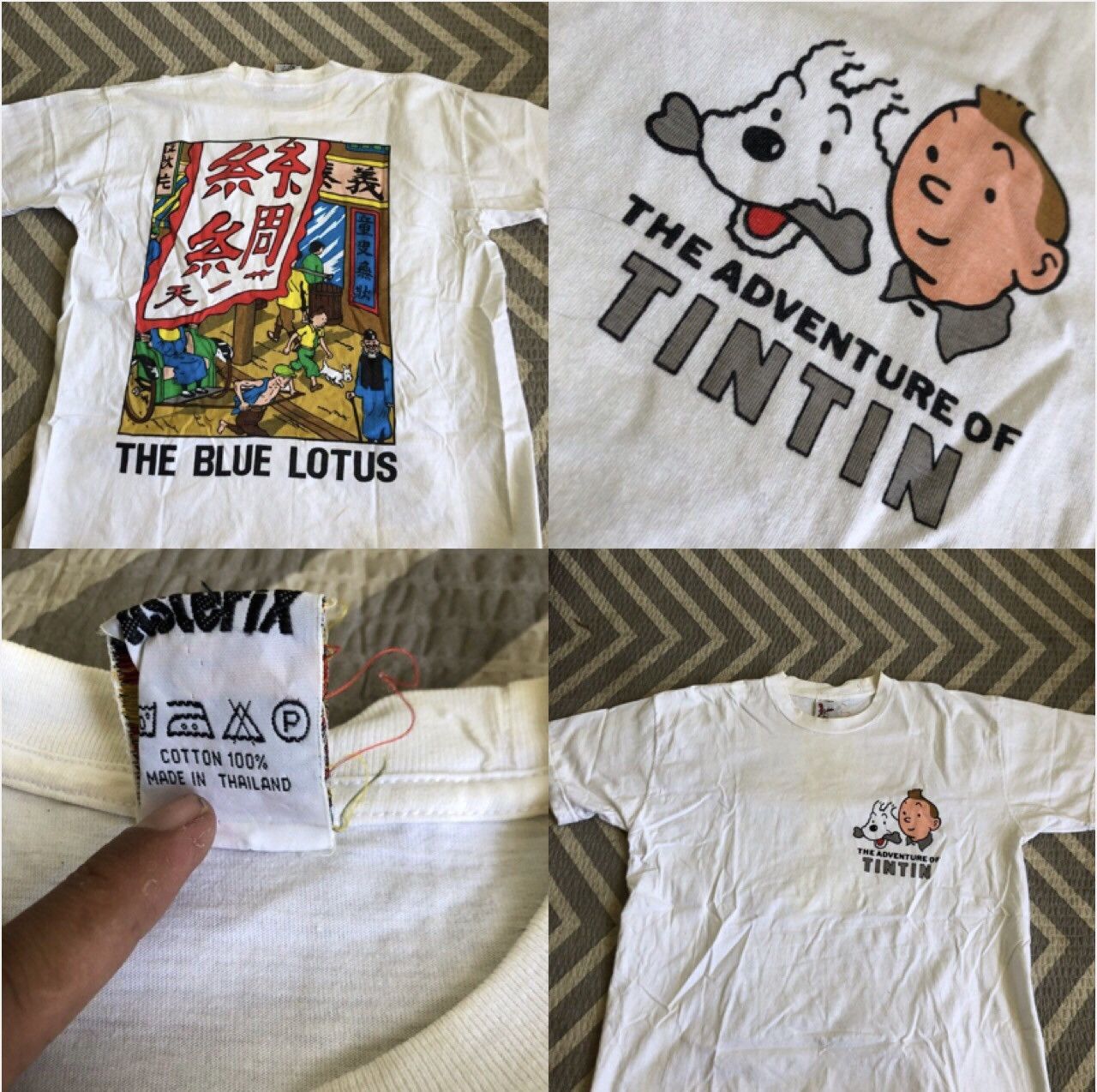 Other × Vintage T'shirt vintage tintin the blues lotus Size US L / EU 52-54 / 3 - 1 Thumbnail