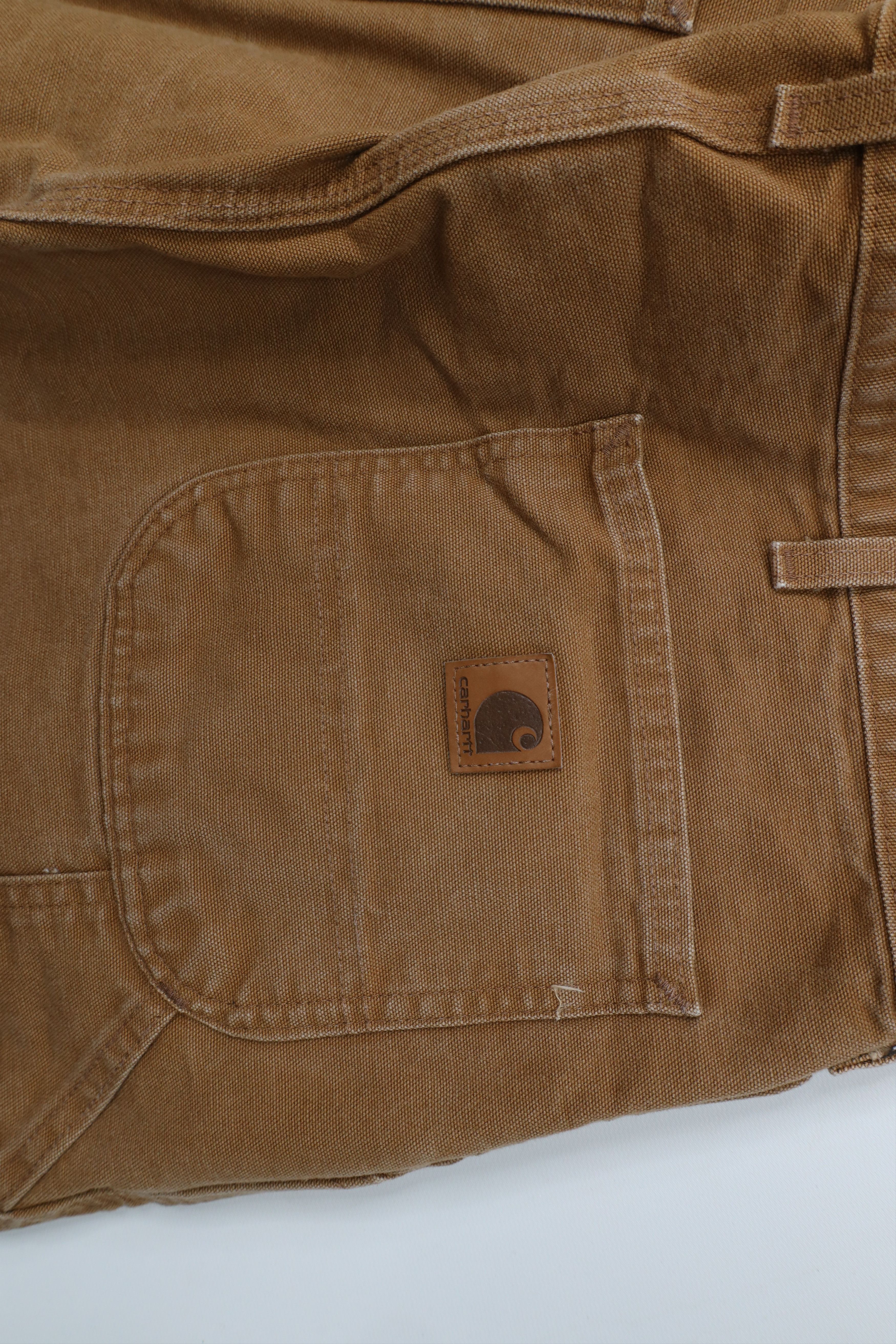 Carhartt × Vintage Vintage Carhartt Dungaree Wide Leg Canvas Pants Duck Brown Size US 38 / EU 54 - 11 Thumbnail
