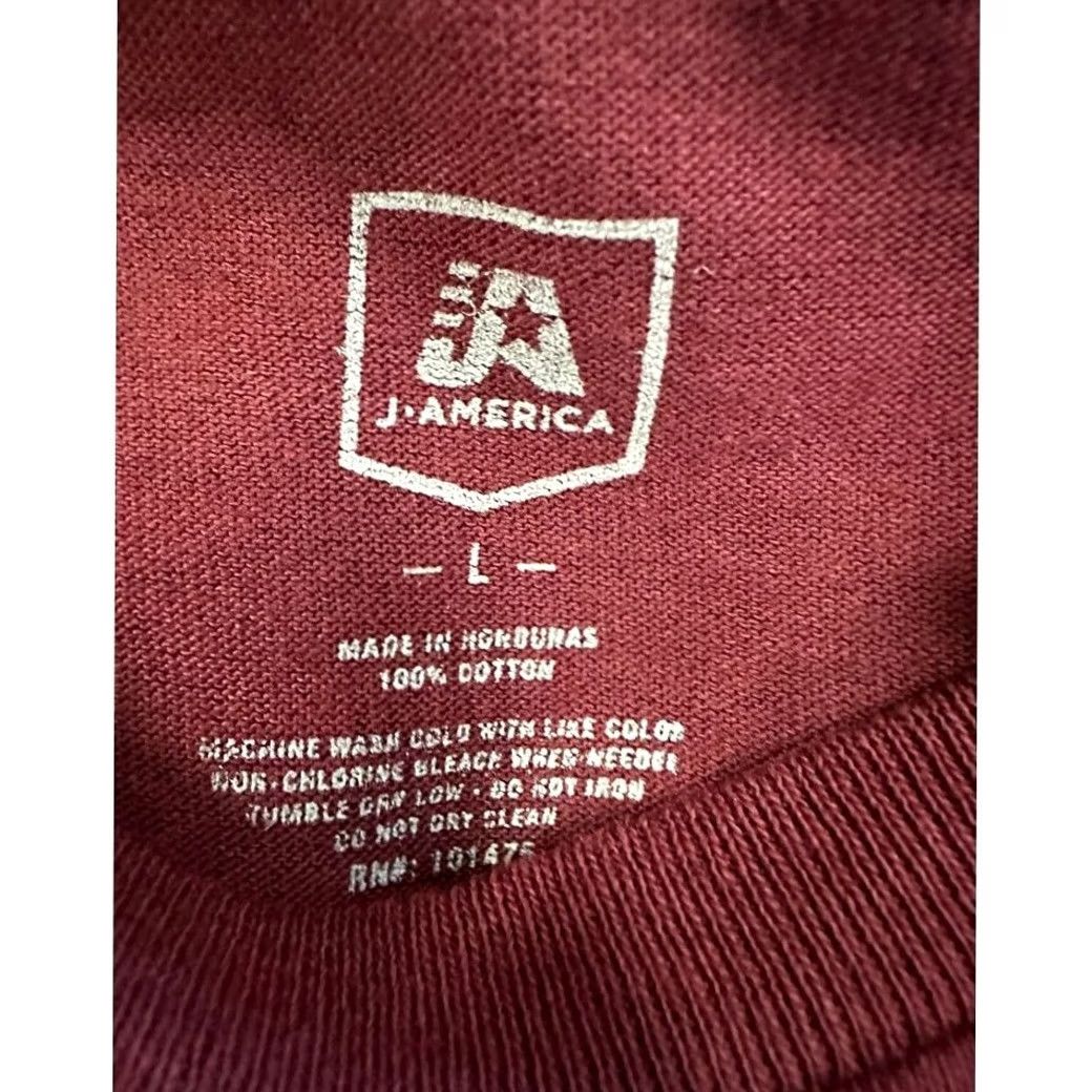 Vintage J. America Mississippi State Bulldogs Shirt Men Large Maroon Long Sleeve Tee NEW College University Size US L / EU 52-54 / 3 - 4 Thumbnail