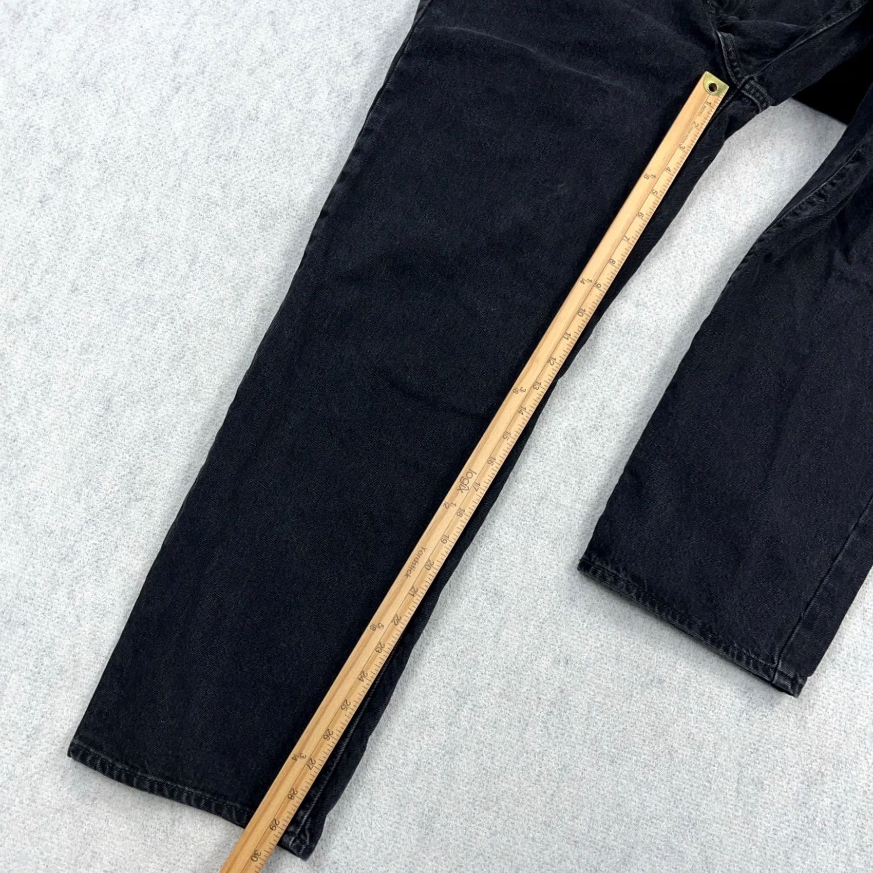 Levi's Levi's Jeans Women 30 Black 94 Baggy Straight Leg Relaxed 5-Pocket Denim Medium Wash Vintage: No Womens Jeans 80s 90s Retro USA Shirt Size 30" / US 8 / IT 44 - 5 Thumbnail