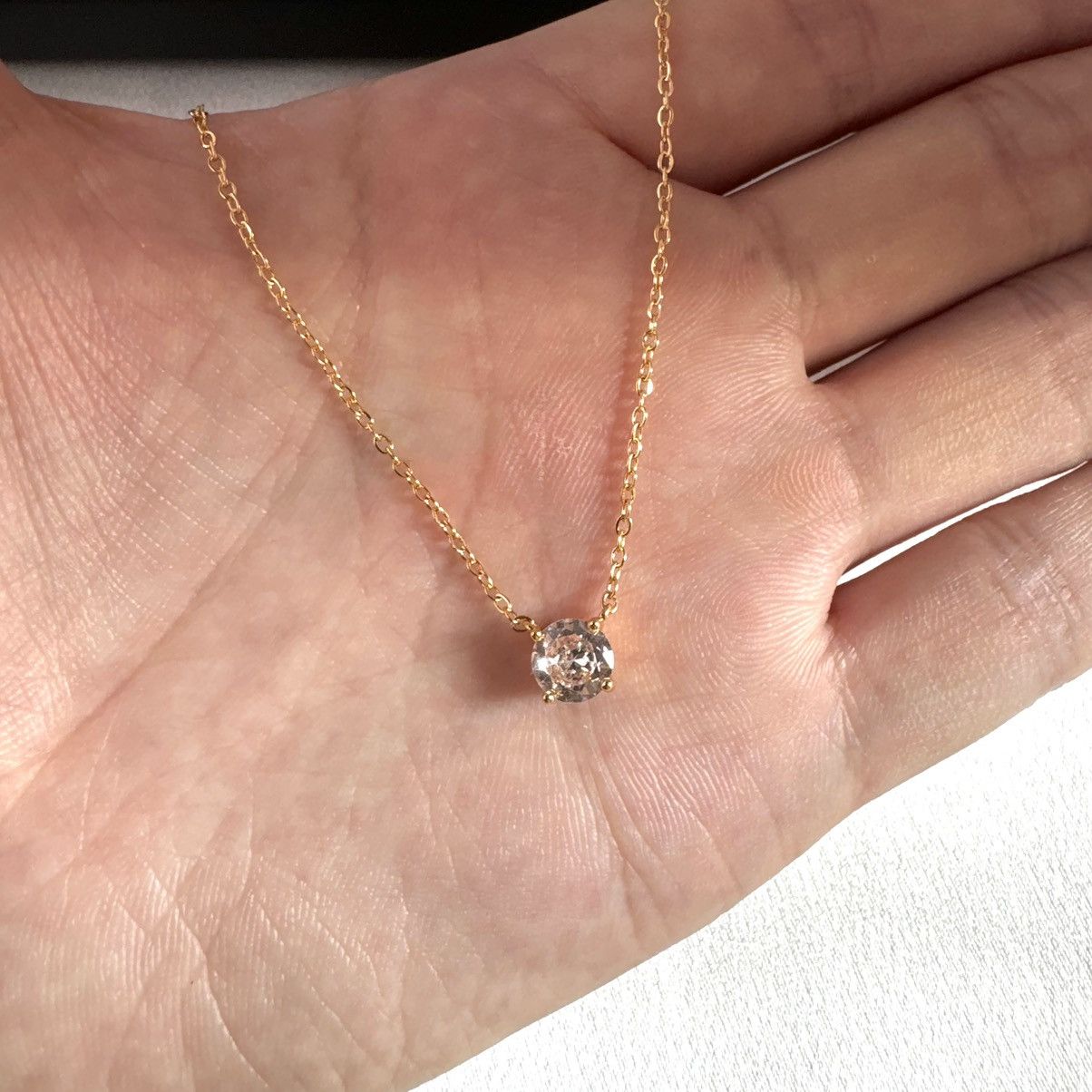 Other Adjustable Chain CZ Cubic Zirconia Pendant Necklace Size ONE SIZE - 5 Thumbnail