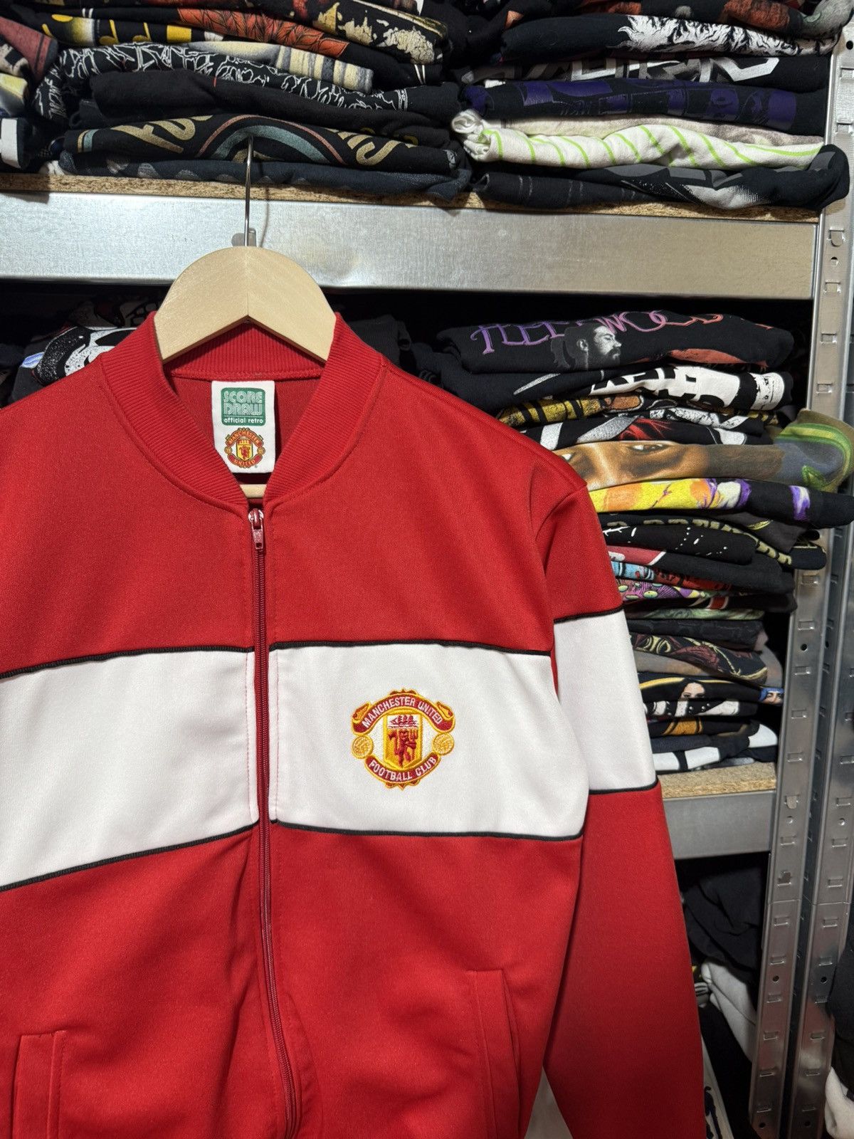 Vintage Vintage Manchester United Score Draw Light Track Jacket Size US S / EU 44-46 / 1 - 3 Thumbnail