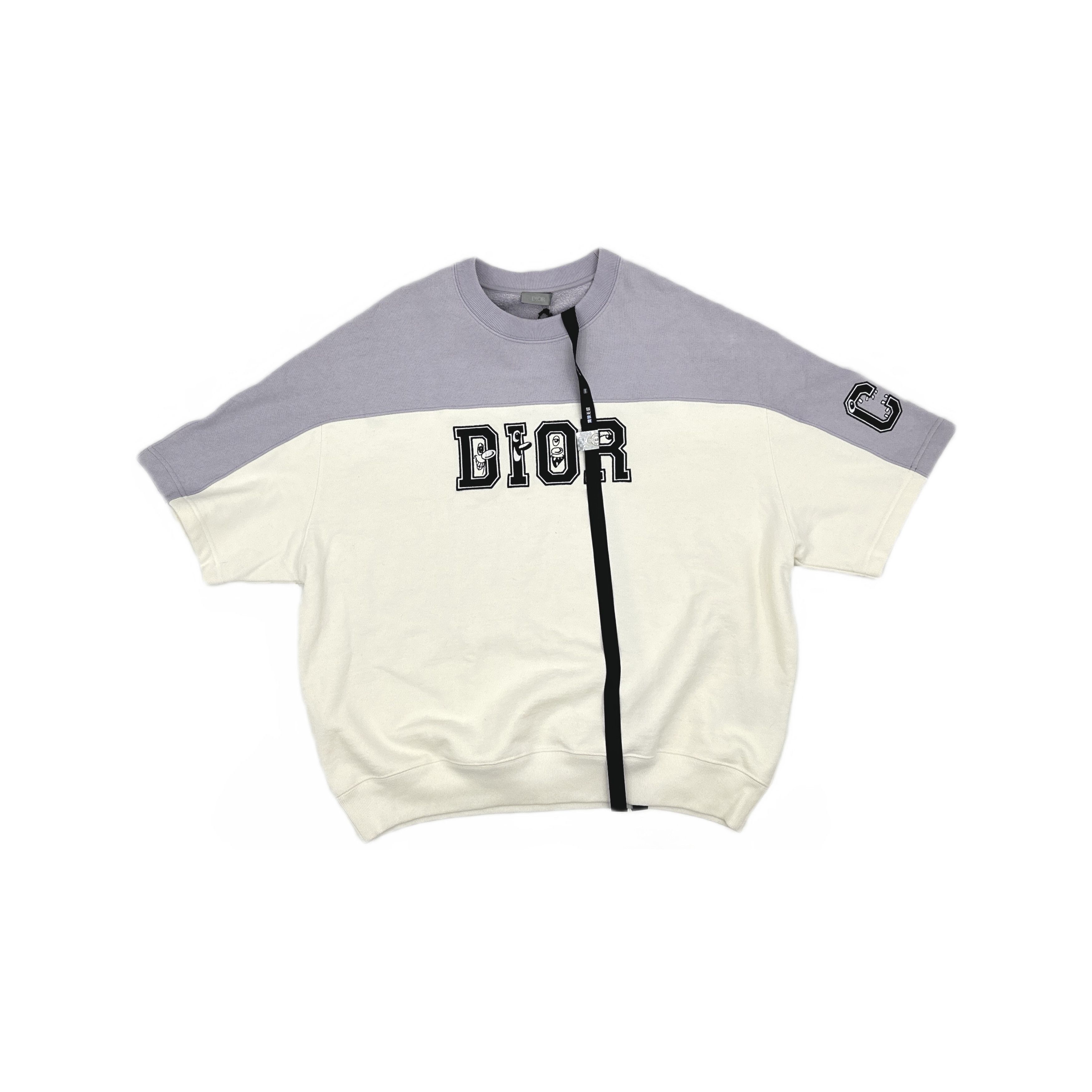 Dior Dior Two-Tone Colorblock Short Sleeve Sweatshirt L Size US L / EU 52-54 / 3 - 1 Thumbnail