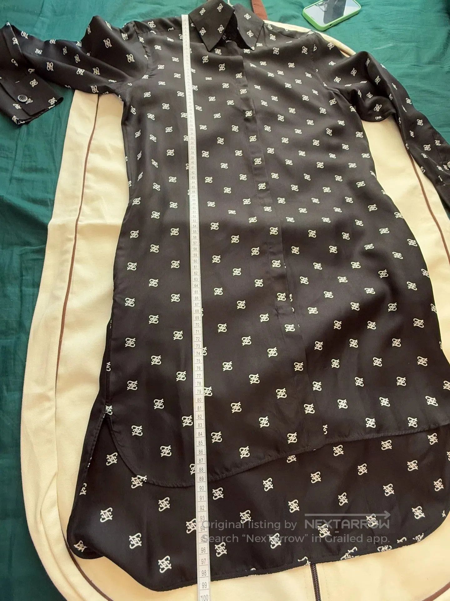 Fendi Fendi Silk Logo Shirt Dress. Size US 36 / EU 52 - 7 Thumbnail