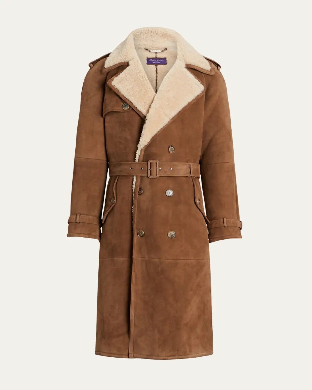 Ralph Lauren Purple Label NWT Ralph Lauren Shearling Trench Coat Sold Out Size M Size US M / EU 48-50 / 2 - 2 Thumbnail