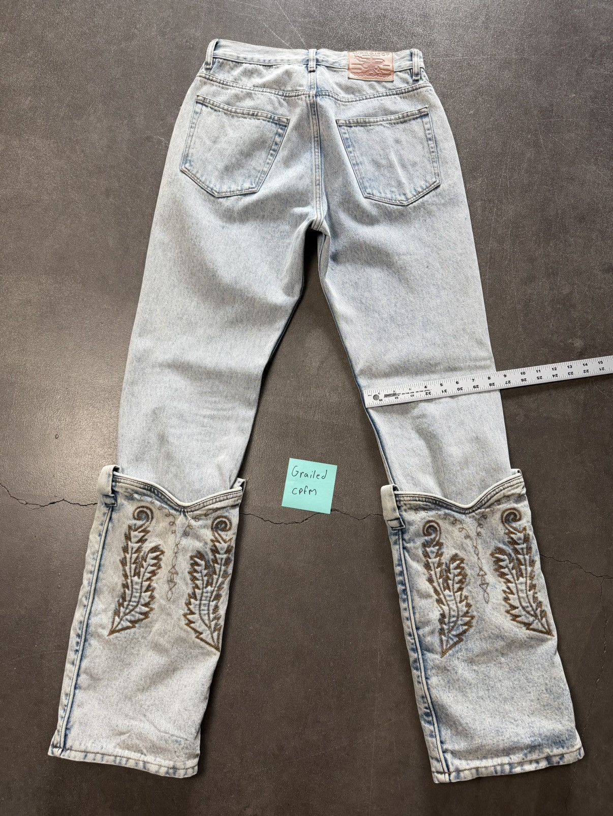 Y/Project Y Project Cowboy Cuff Jeans 29 Size US 29 - 3 Thumbnail