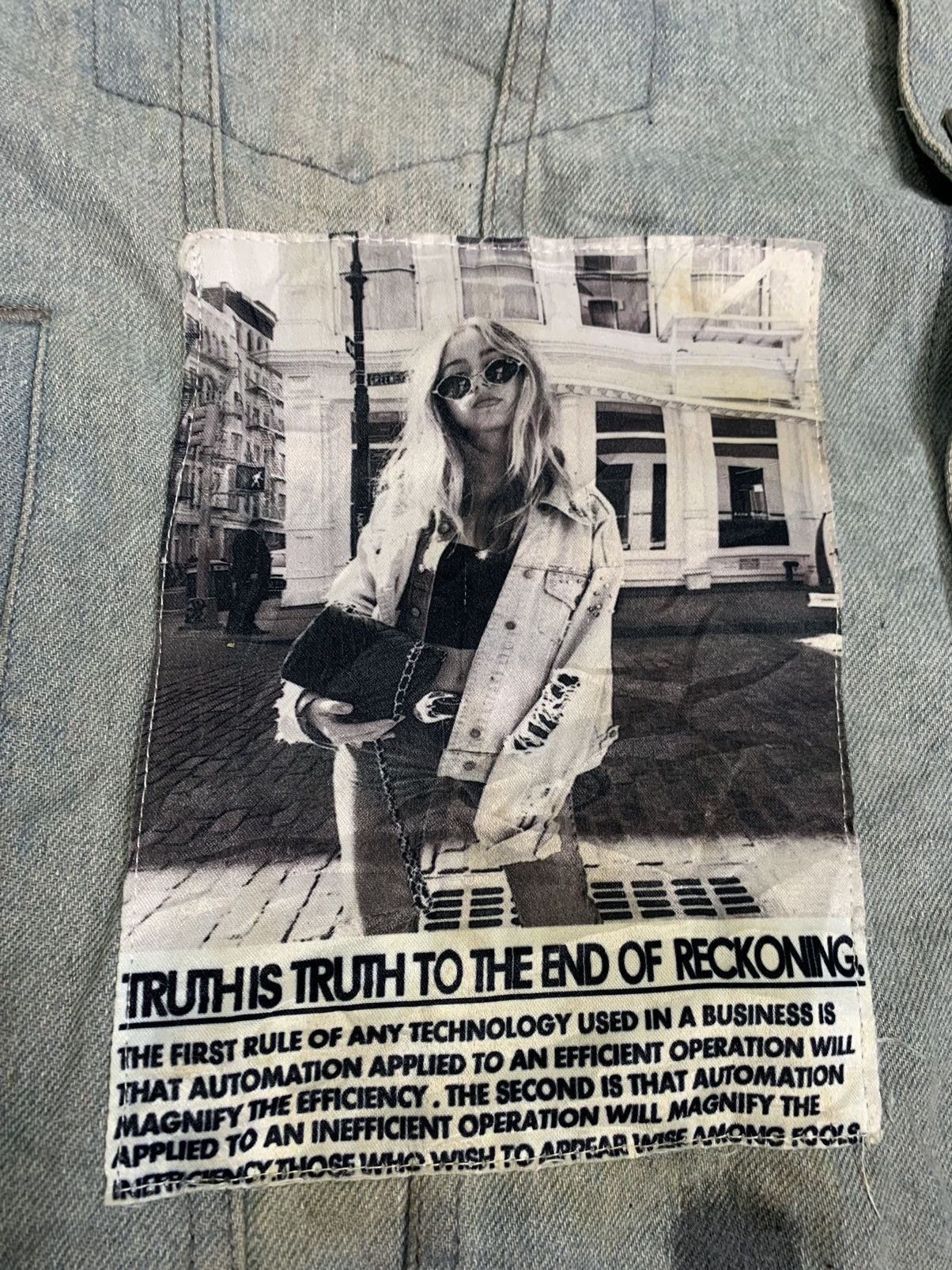 Japanese Brand Jungle Storm Distressed denim jacket Size US L / EU 52-54 / 3 - 14 Thumbnail